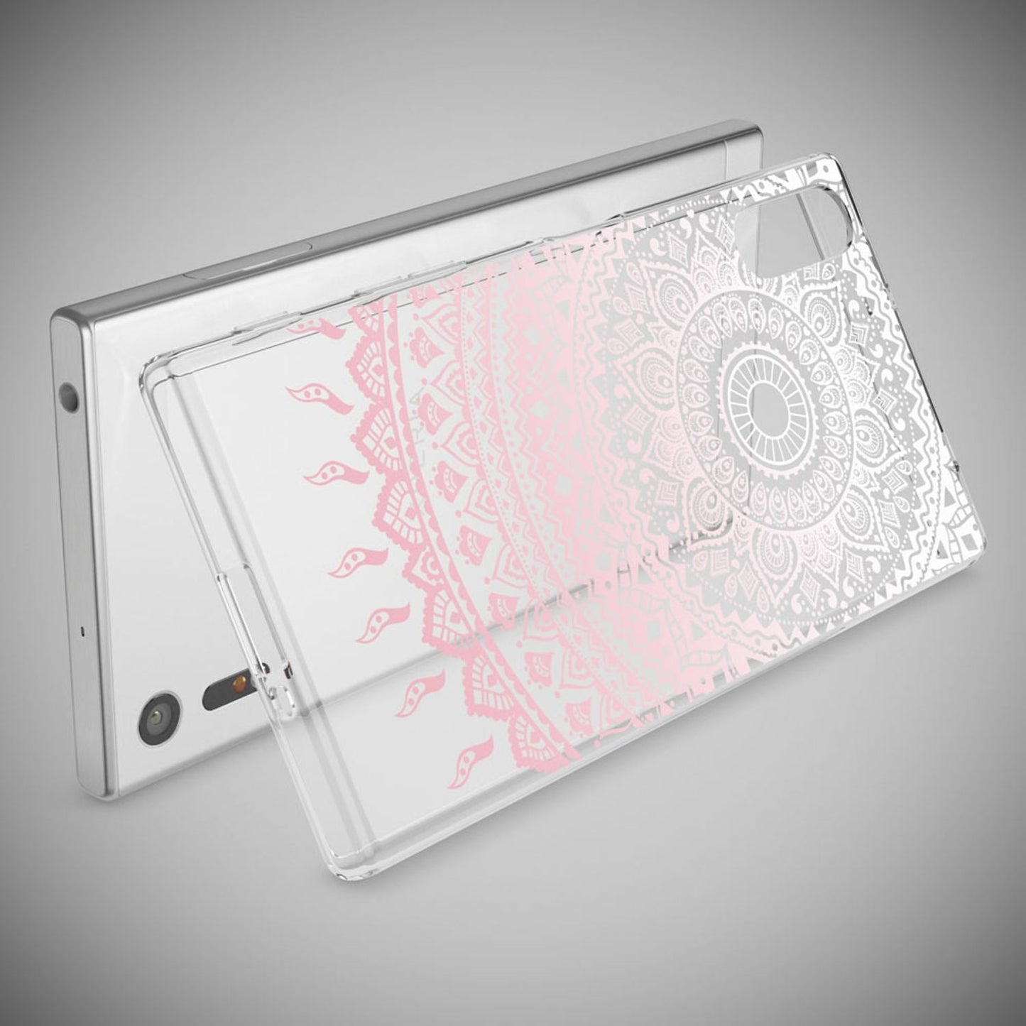 NALIA Sony Xperia XZ Hülle Motiv Case Transparent Muster - Silikon TPU Dünn Passgenau