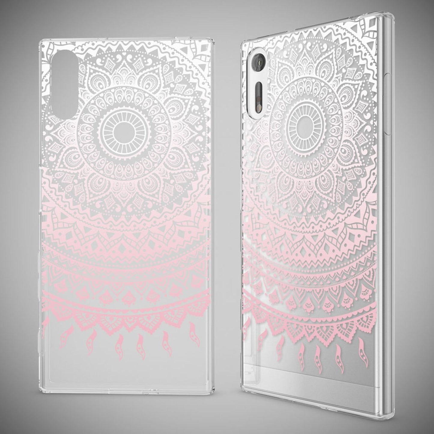 NALIA Sony Xperia XZ Hülle Motiv Case Transparent Muster - Silikon TPU Dünn Passgenau