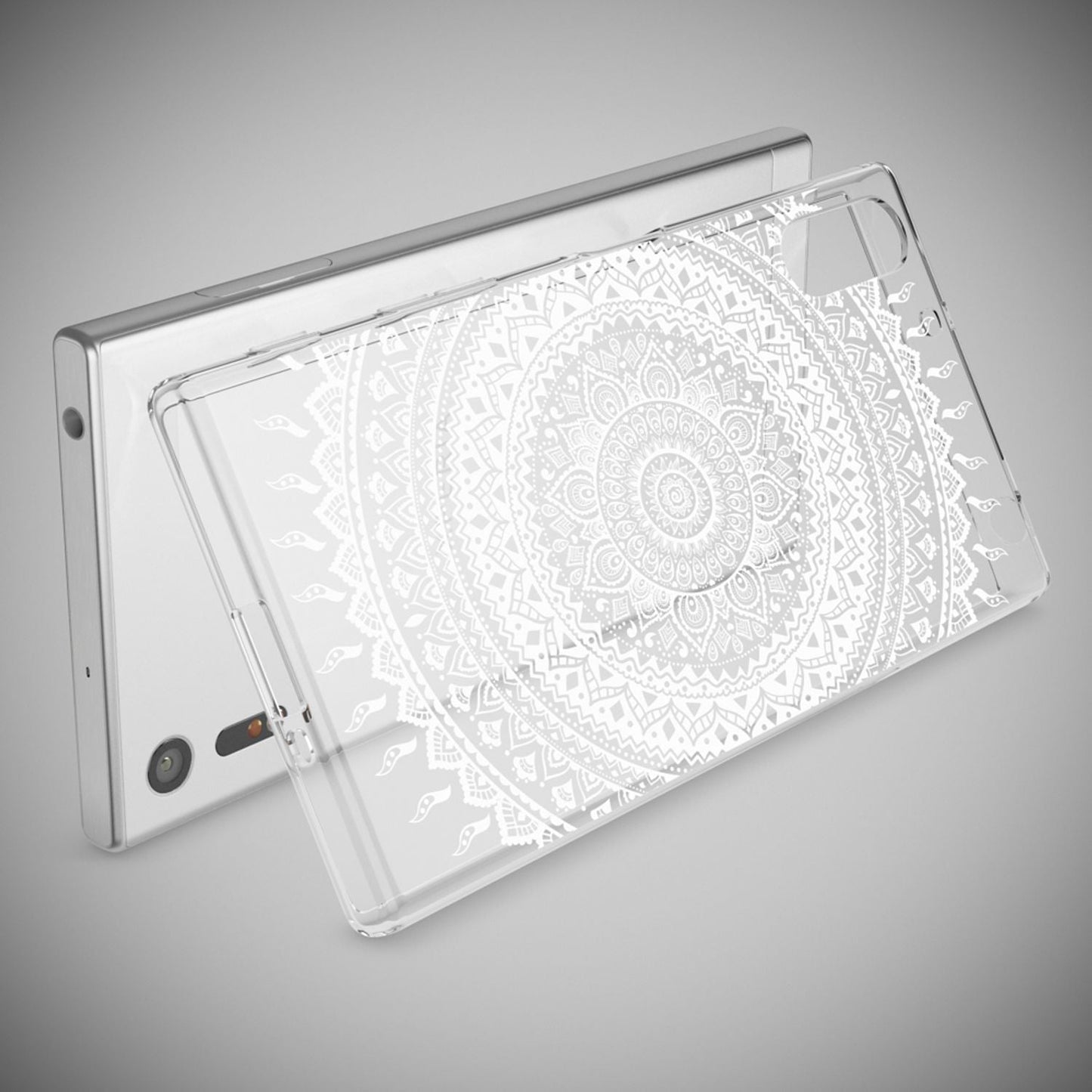 NALIA Sony Xperia XZ Hülle Motiv Case Transparent Muster - Silikon TPU Dünn Passgenau