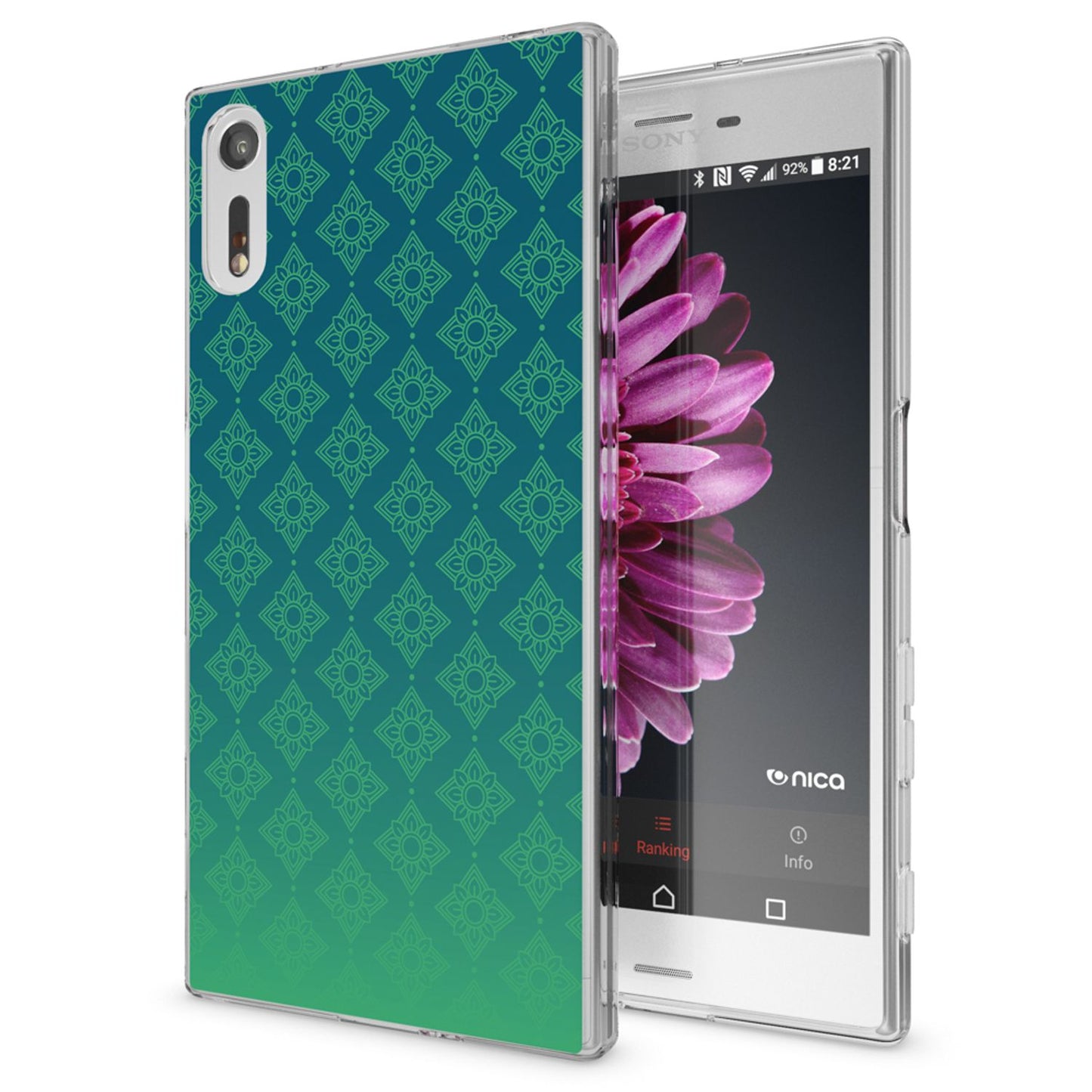 NALIA Sony Xperia XZ Hülle Motiv Case Transparent Muster - Silikon TPU Dünn Passgenau