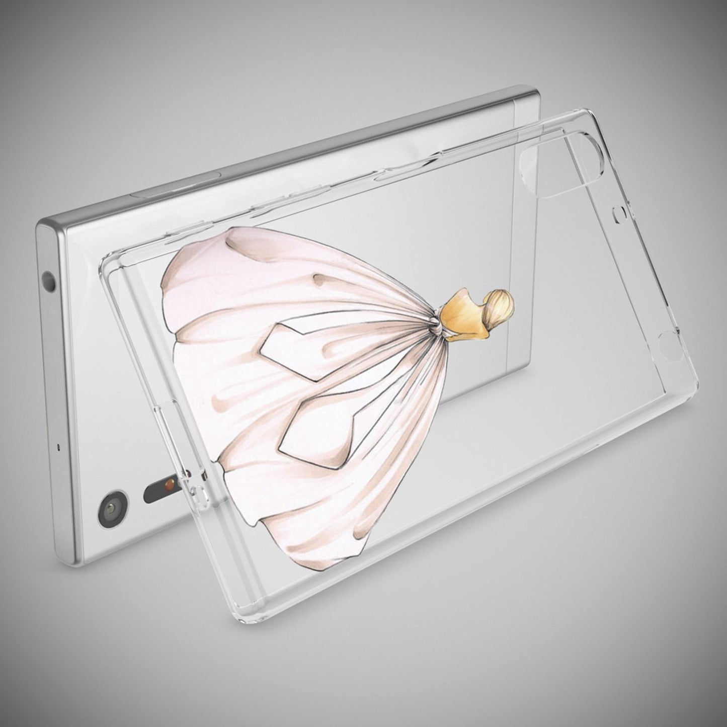 NALIA Sony Xperia XZ Hülle Motiv Case Transparent Muster - Silikon TPU Dünn Passgenau