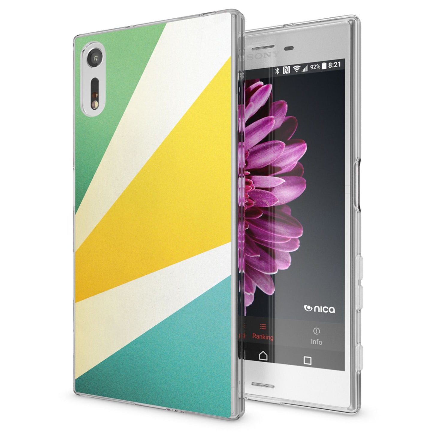 NALIA Sony Xperia XZ Hülle Motiv Case Transparent Muster - Silikon TPU Dünn Passgenau