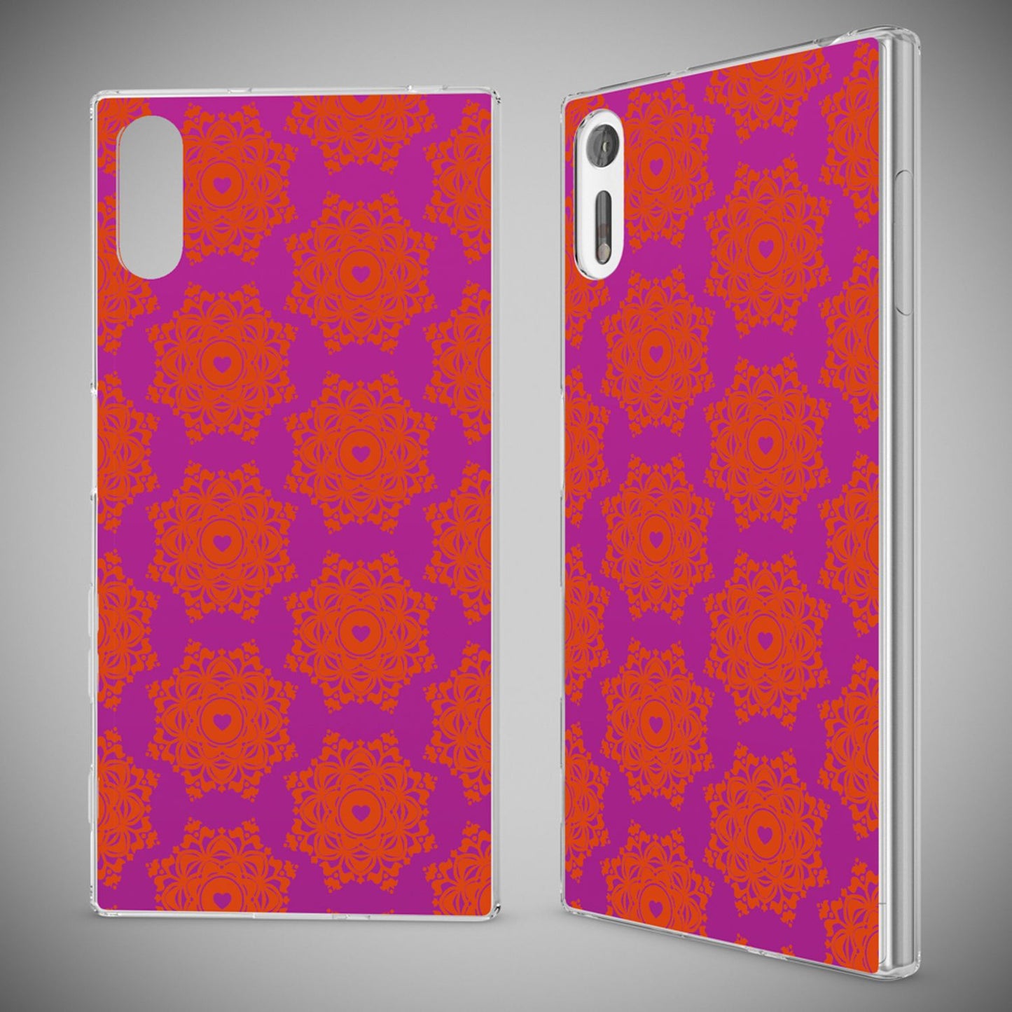 NALIA Sony Xperia XZ Hülle Motiv Case Transparent Muster - Silikon TPU Dünn Passgenau