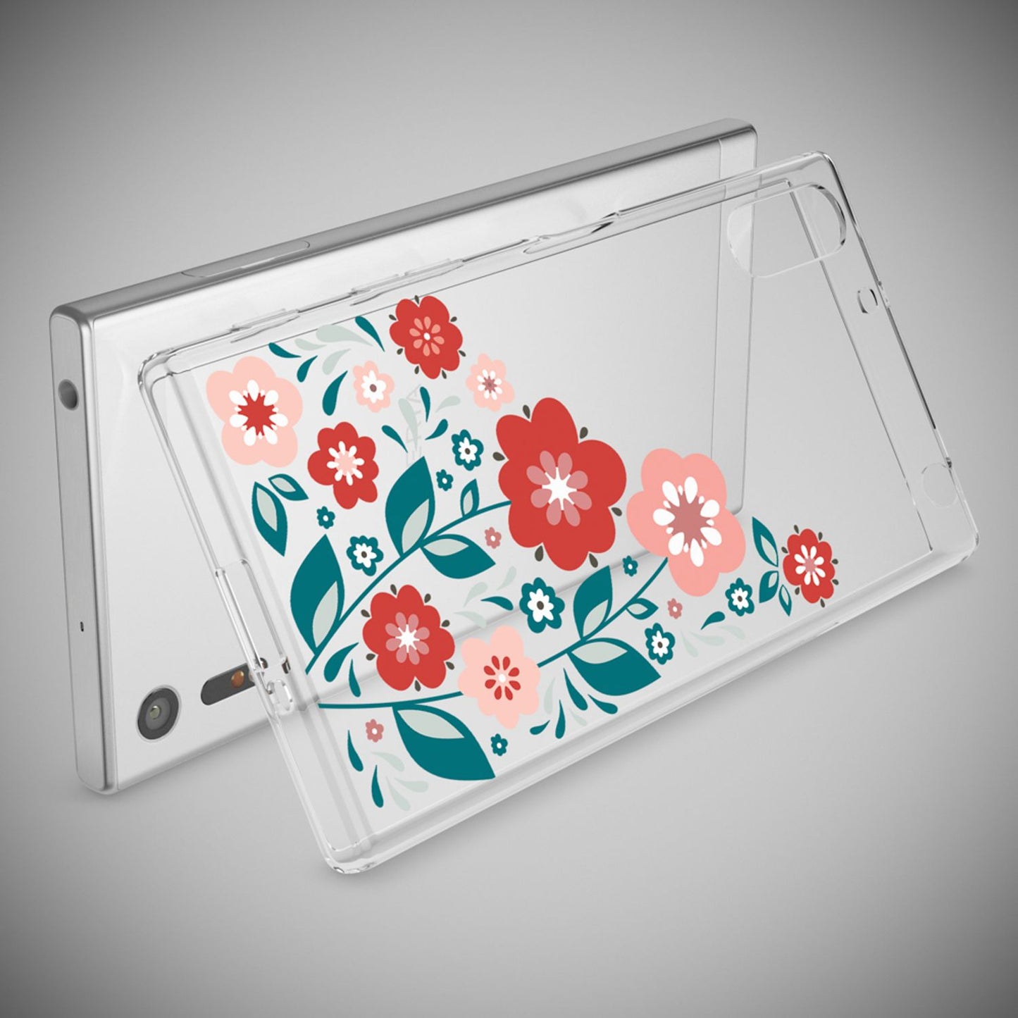 NALIA Sony Xperia XZ Hülle Motiv Case Transparent Muster - Silikon TPU Dünn Passgenau