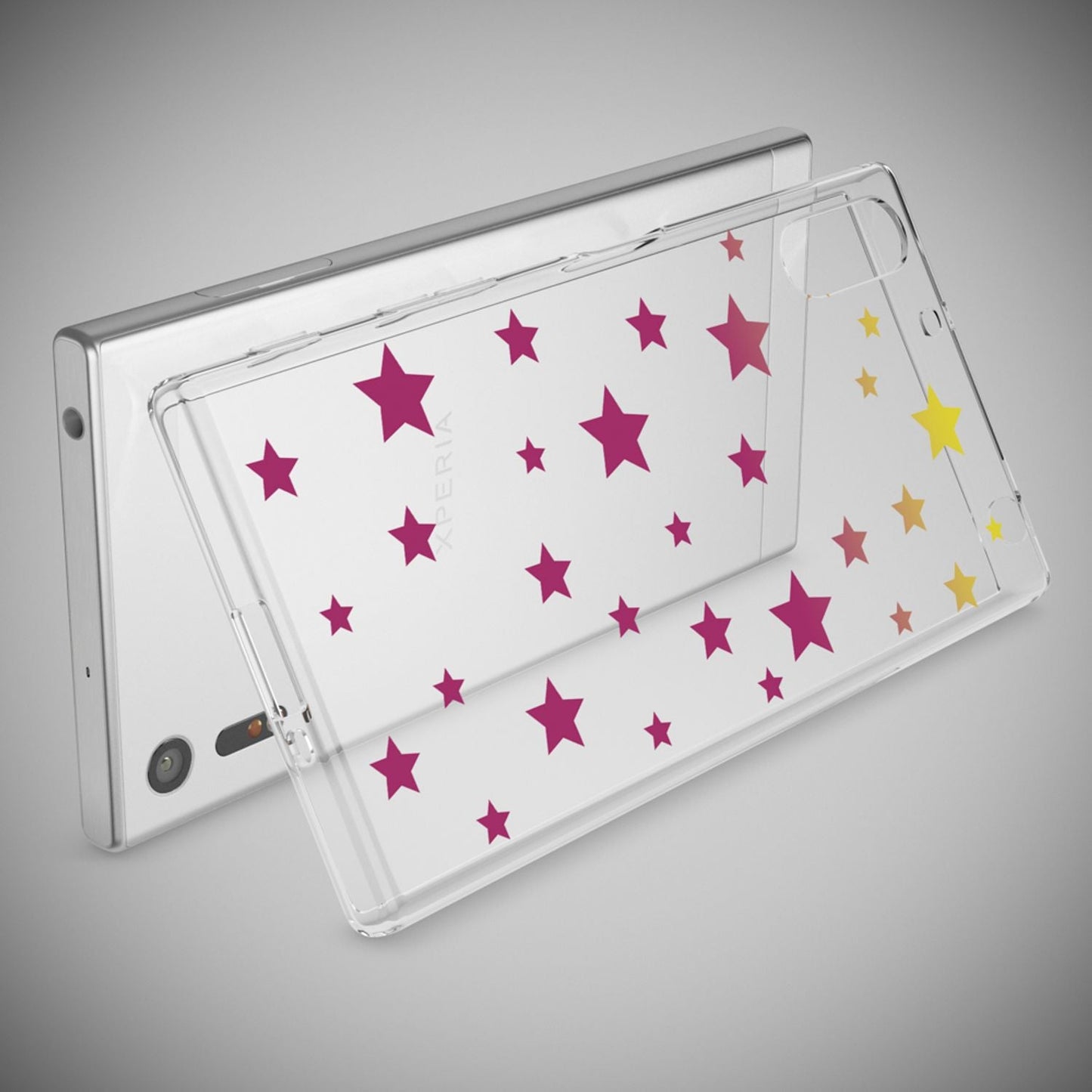 NALIA Sony Xperia XZ Hülle Motiv Case Transparent Muster - Silikon TPU Dünn Passgenau