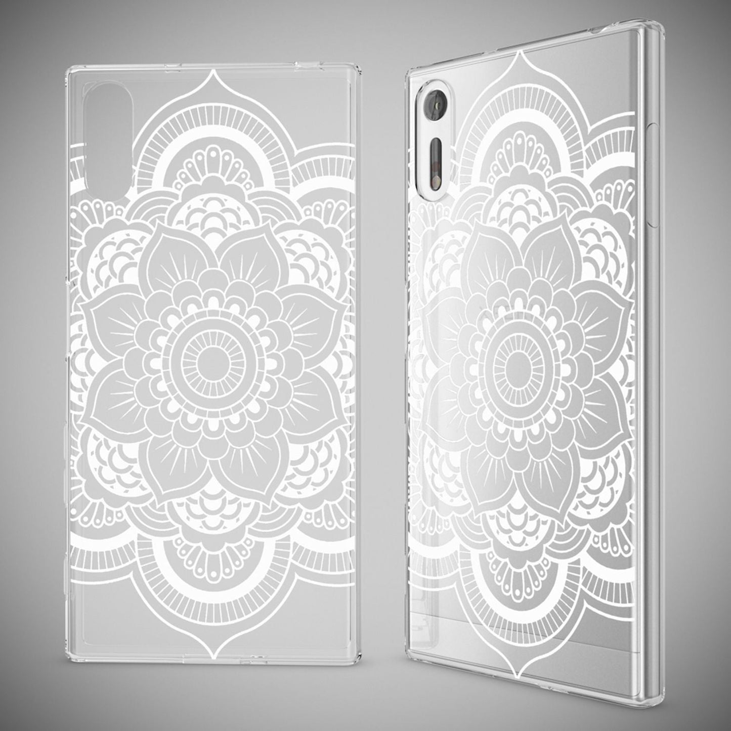 NALIA Sony Xperia XZ Hülle Motiv Case Transparent Muster - Silikon TPU Dünn Passgenau