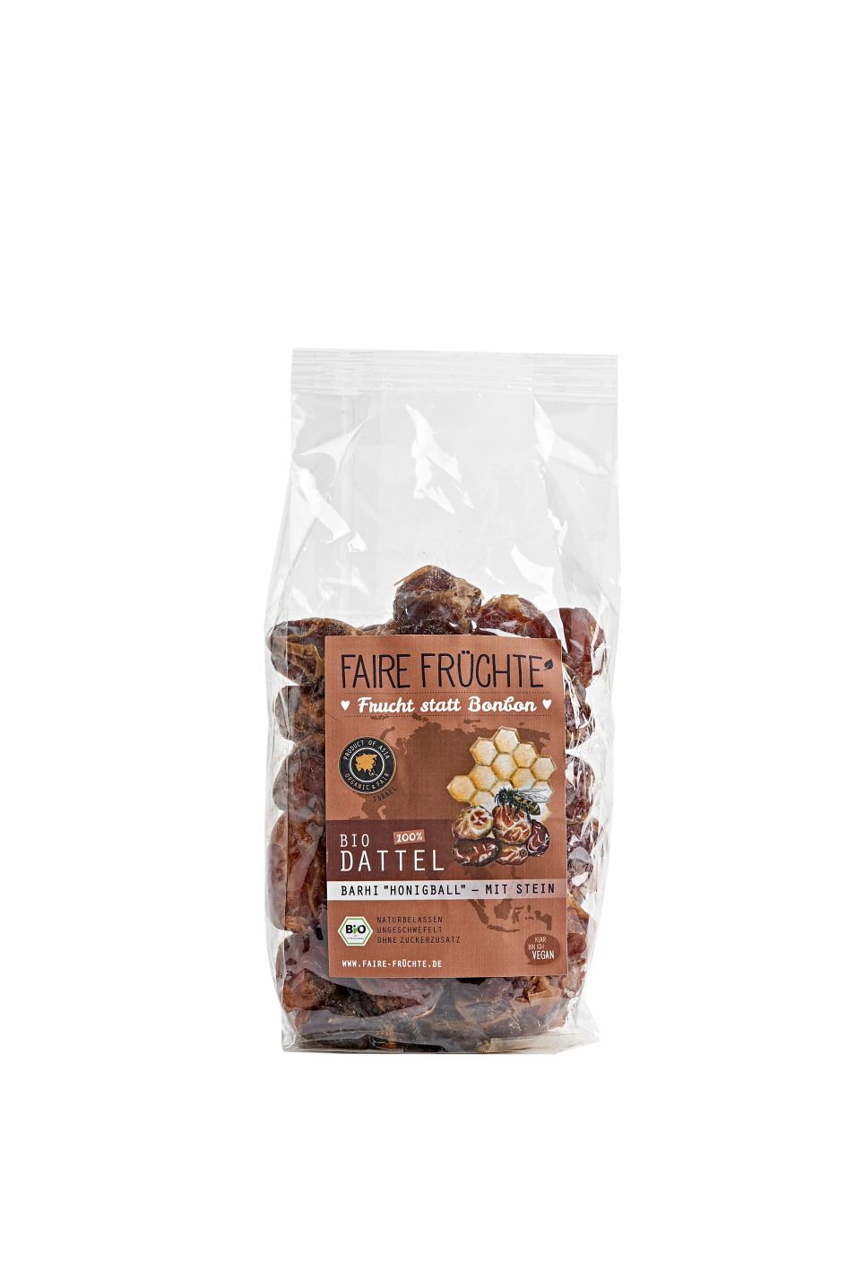 Bilă de miere Barhi cu aromă de caramel și miere organică - Capacitate 500g, mărime mică, cu sâmbure