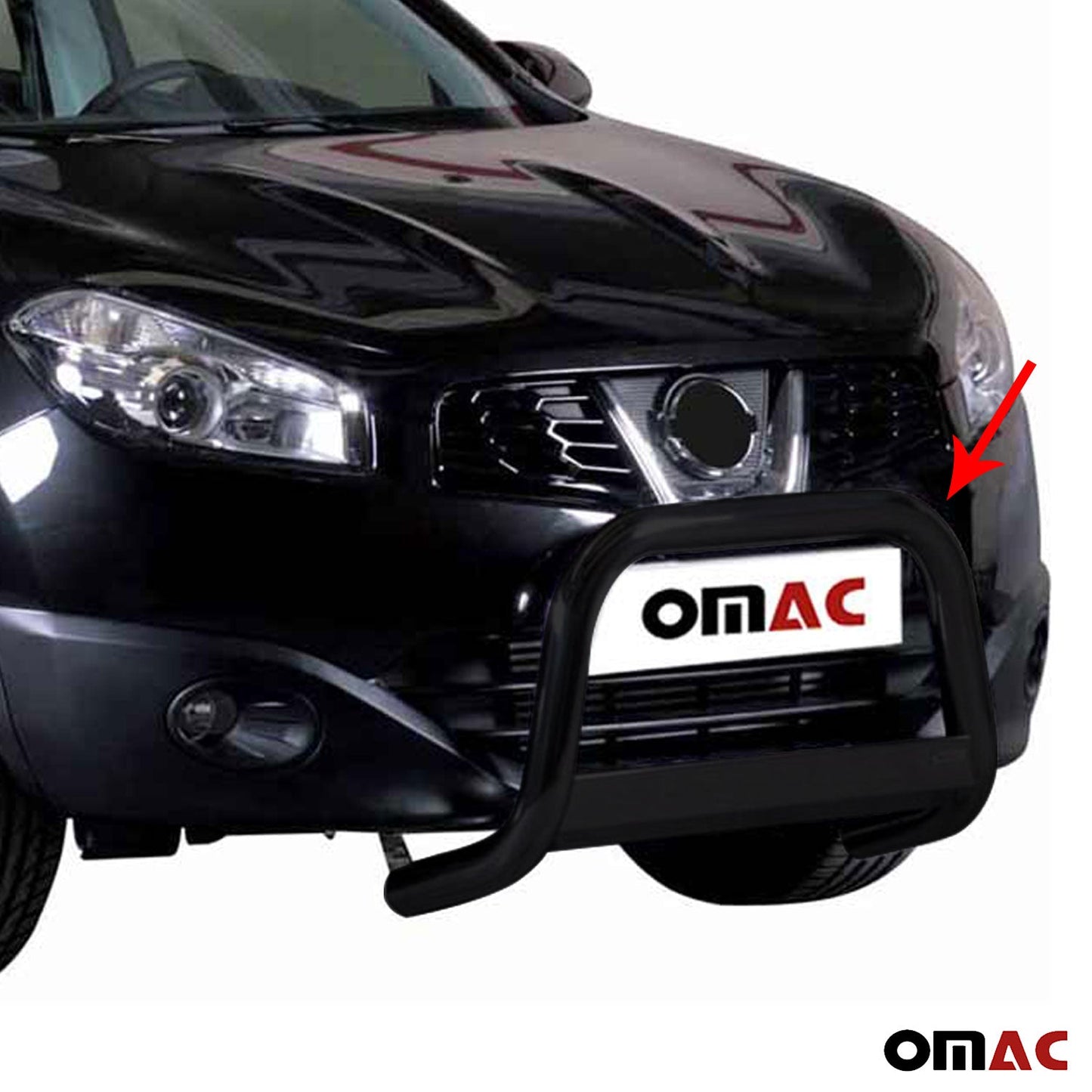 Frontbügel Frontschutzbügel für Nissan Qashqai 2017-2021 ø63mm Stahl Schwarz