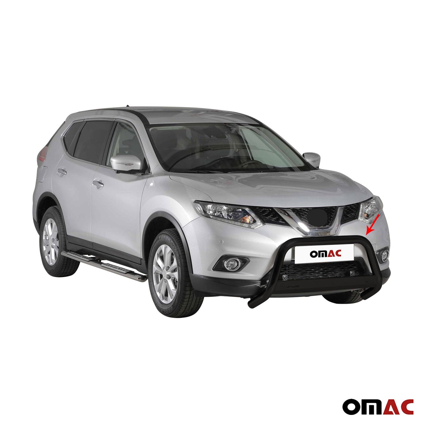 Bară de protecție/buton față pentru Nissan X-Trail 2015-2017, ø63mm, oțel, negru