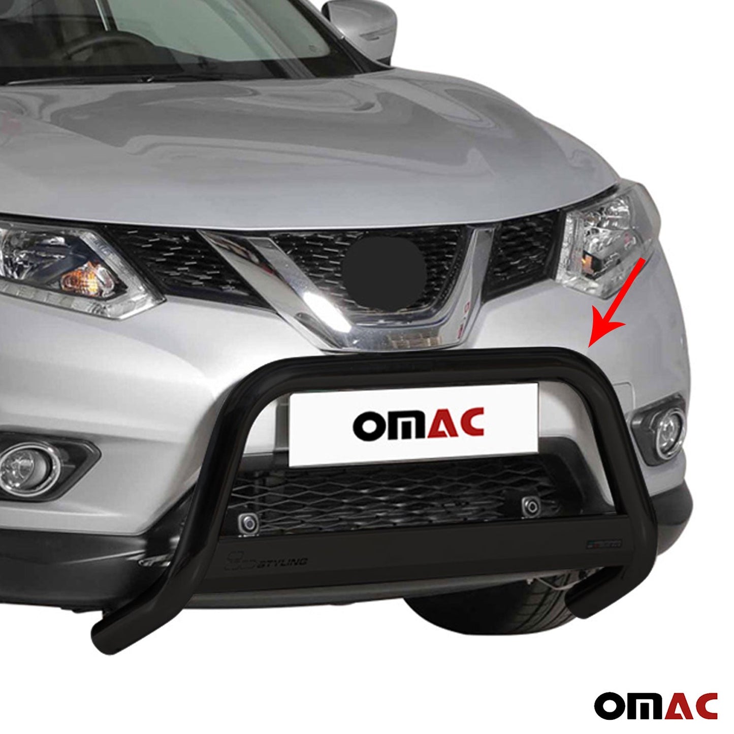 Bară de protecție/buton față pentru Nissan X-Trail 2015-2017, ø63mm, oțel, negru
