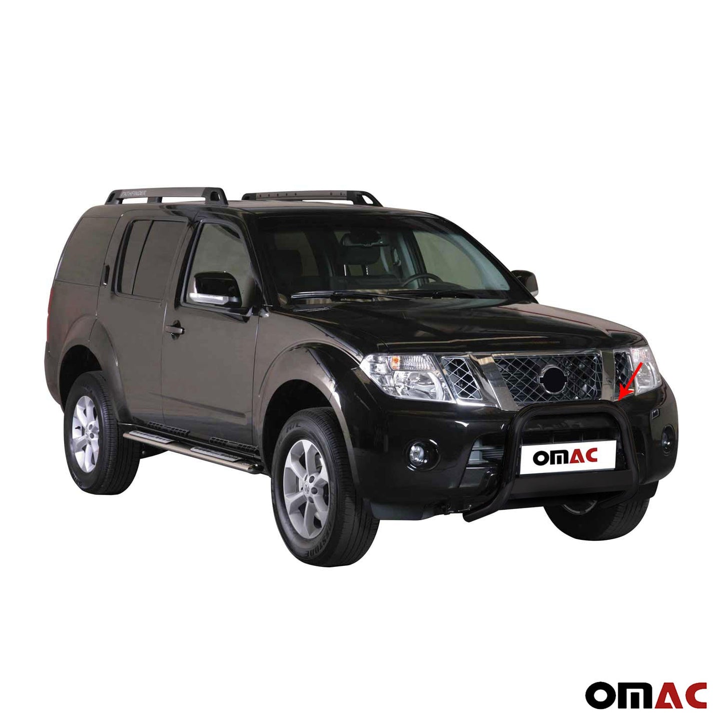 Bară de protecție/buton față pentru Nissan Pathfinder 2010-2013, ø63mm, oțel, negru