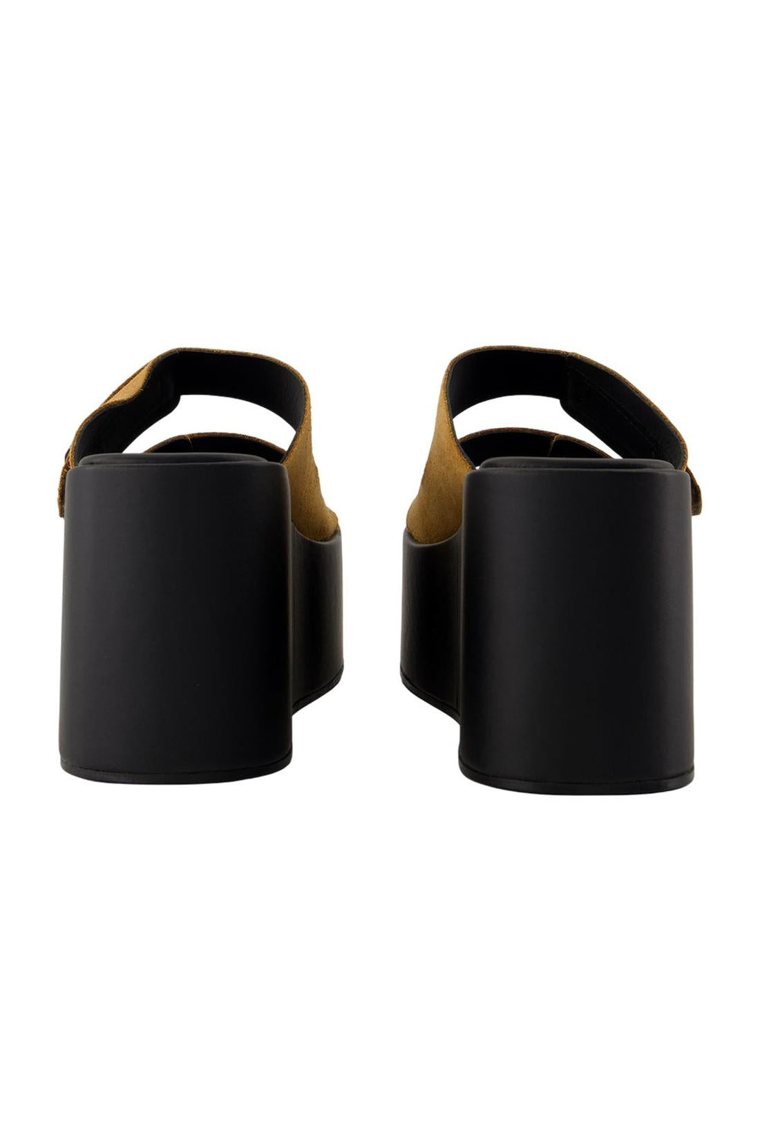 Patch Sandalen - Coperni - Leder - Schwarz/Braun