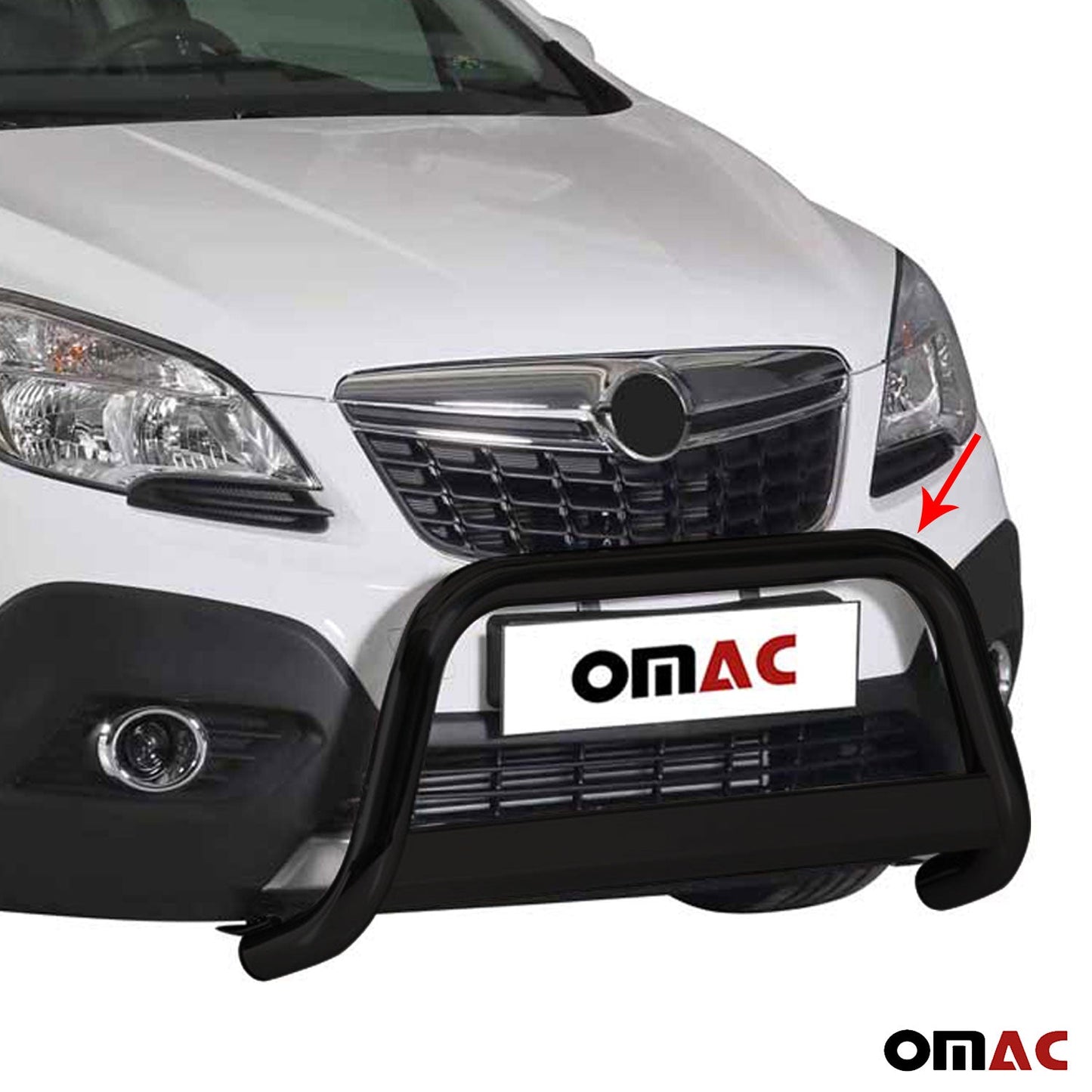 Bară de protecție/buton față pentru Opel Mokka 2012-2016 ø63mm oțel negru protecție