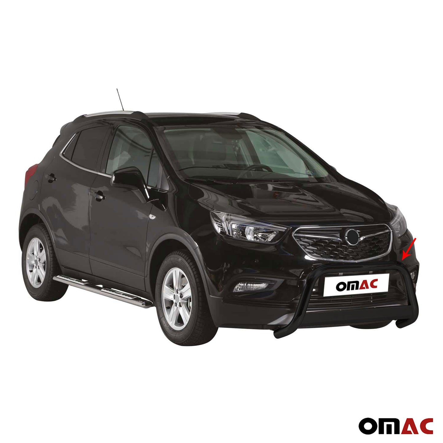 Bară de protecție/buton față pentru Opel Mokka X 2016-2019 ø63mm oțel negru