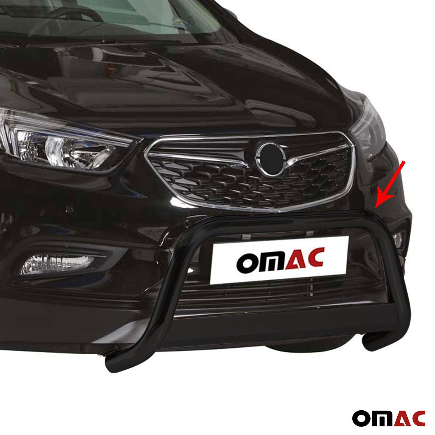 Bară de protecție/buton față pentru Opel Mokka X 2016-2019 ø63mm oțel negru