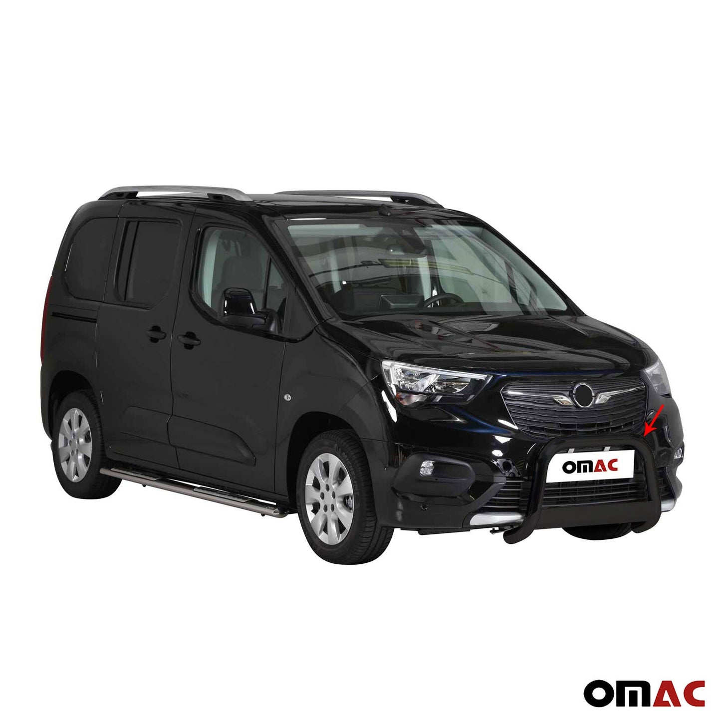 Frontbügel Frontschutzbügel für Opel Combo 2018-2025 ø63mm Stahl Schwarz Schutz
