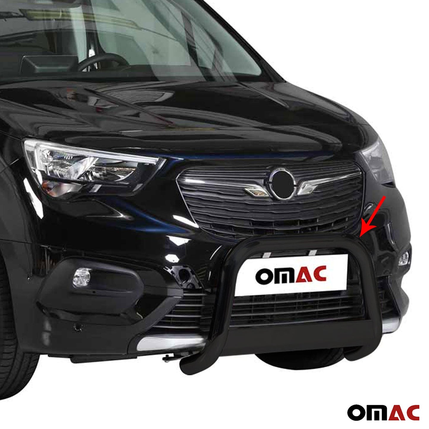 Frontbügel Frontschutzbügel für Opel Combo 2018-2025 ø63mm Stahl Schwarz Schutz