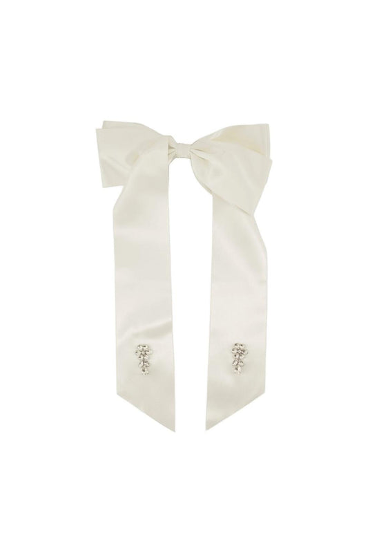 Haarspangen Flower Bow - Simone Rocha - Polyester - Elfenbein