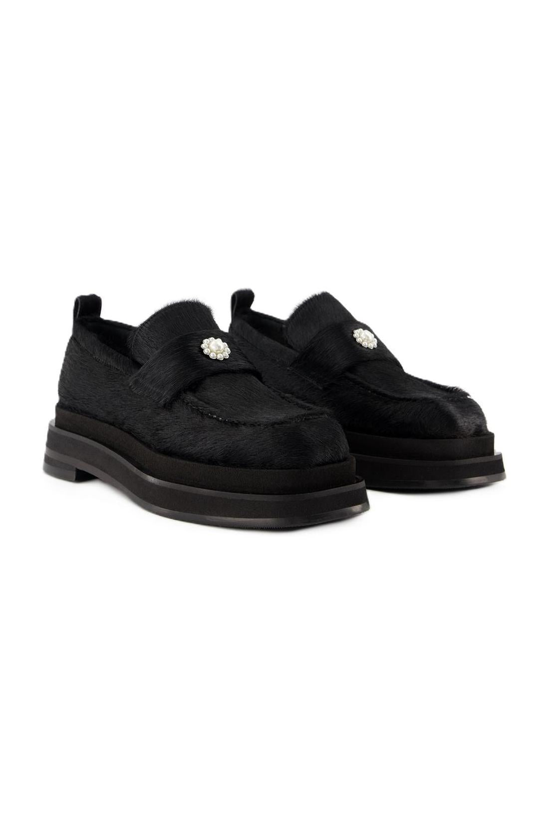 Heart Toe Mokassins - Simone Rocha - Leder - Schwarz