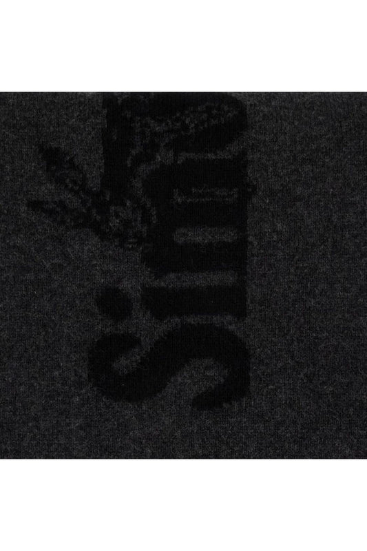 Logo-Schal - Simone Rocha - Wolle - Schwarz