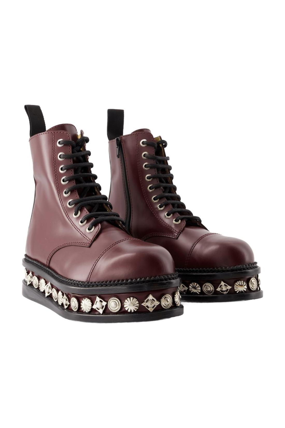 Stiefeletten Aj1287 - Toga Pulla - Leder - Bordeaux