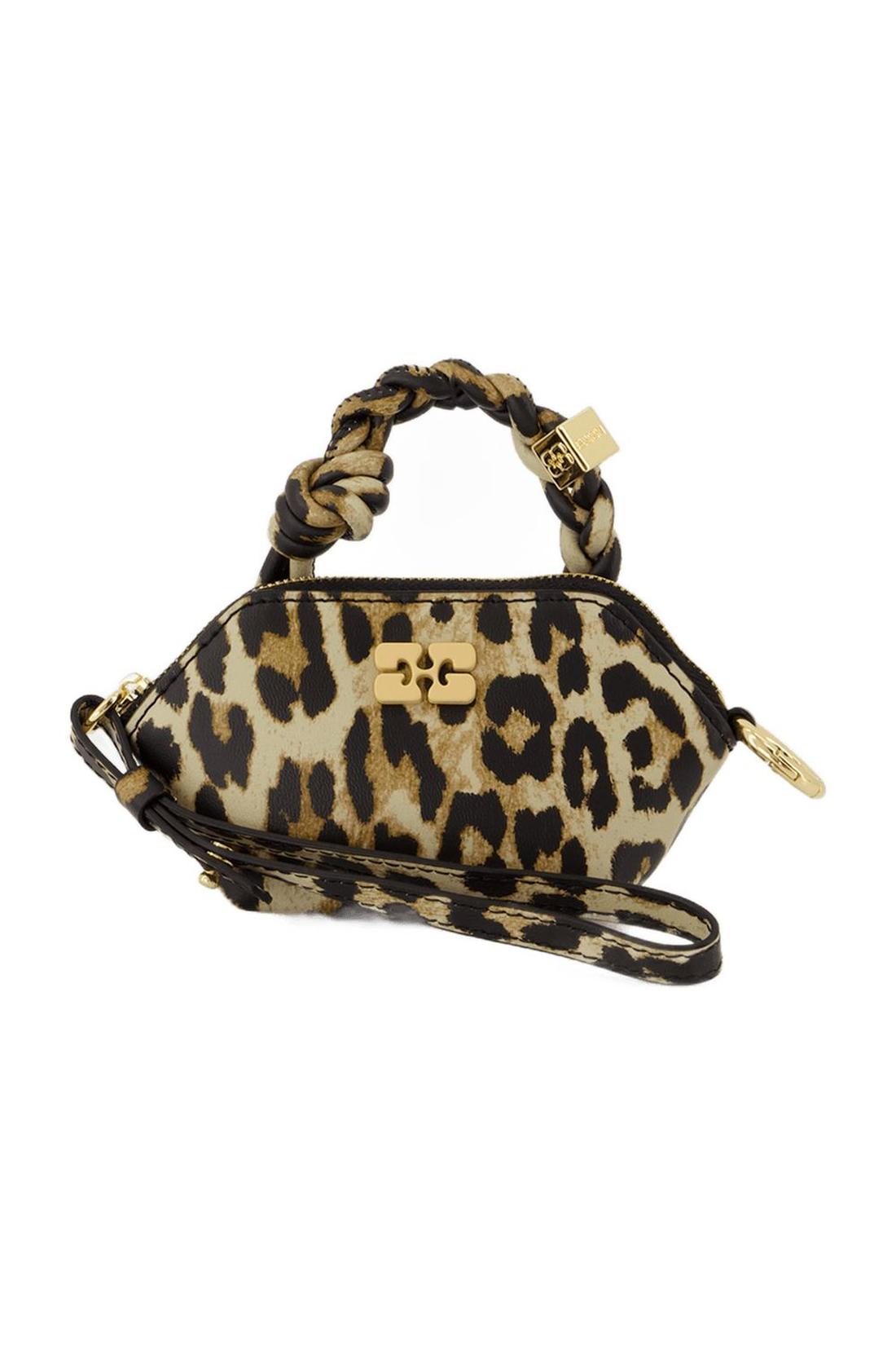 Bou Nano Schultertasche - Ganni - Leder - Leopard