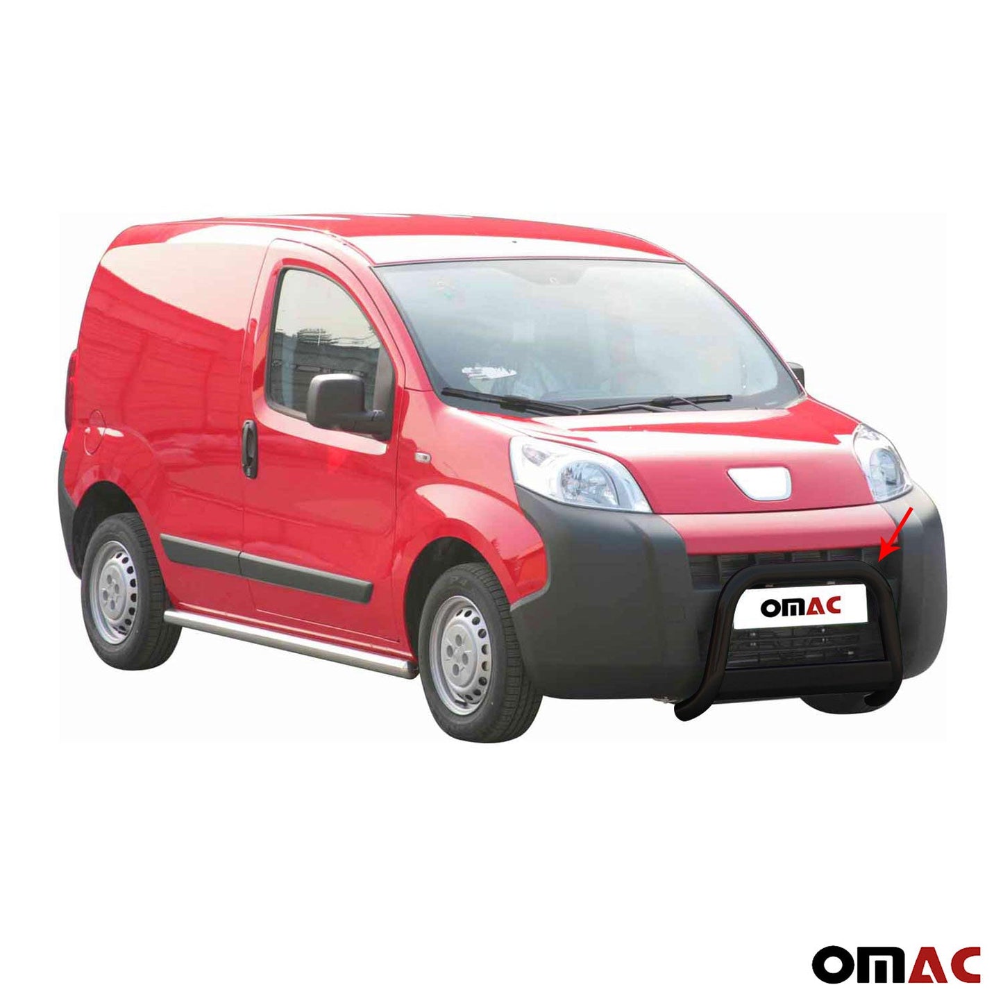 Bară de protecție/buton față pentru Peugeot Bipper 2008-2016 ø63mm oțel negru