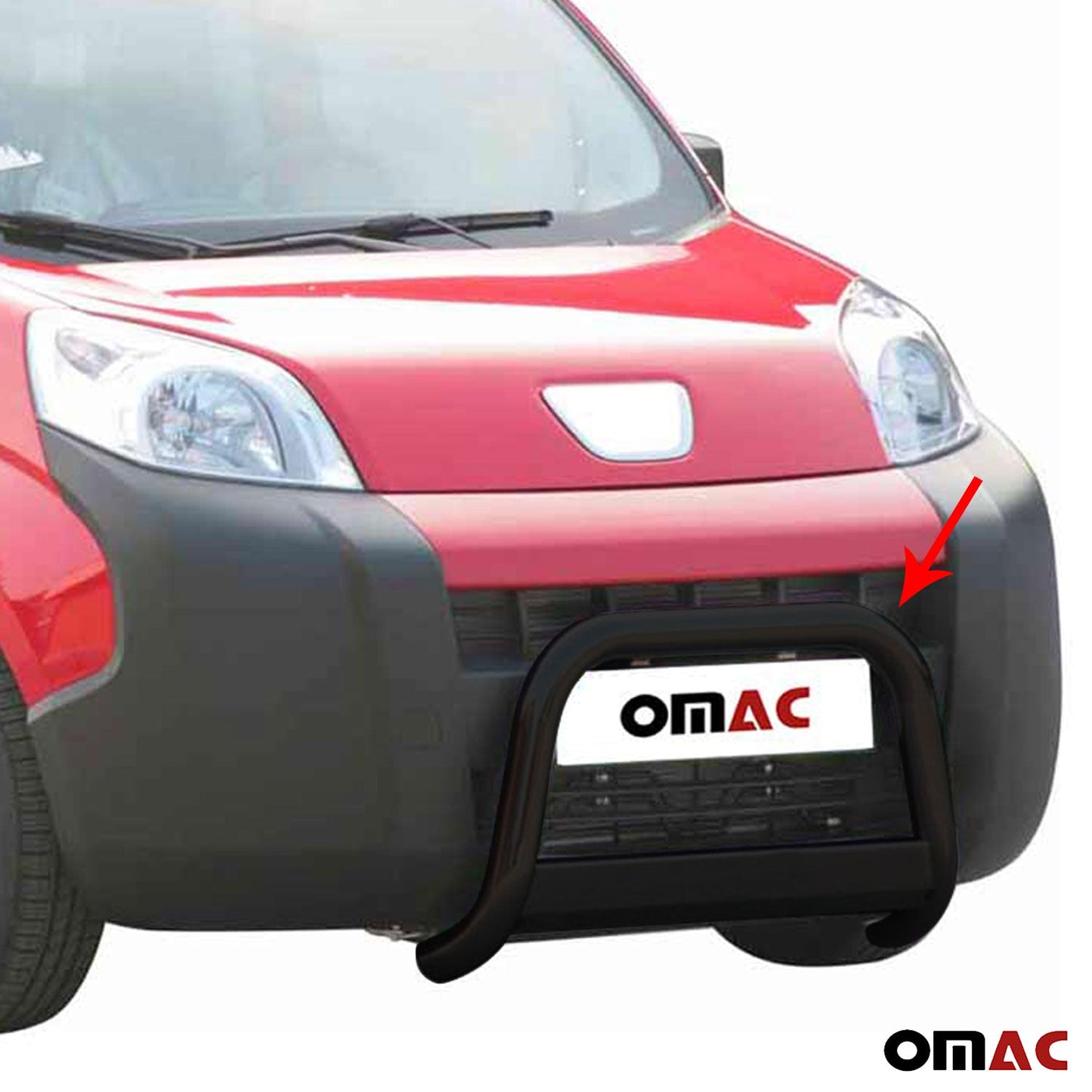 Bară de protecție/buton față pentru Peugeot Bipper 2008-2016 ø63mm oțel negru