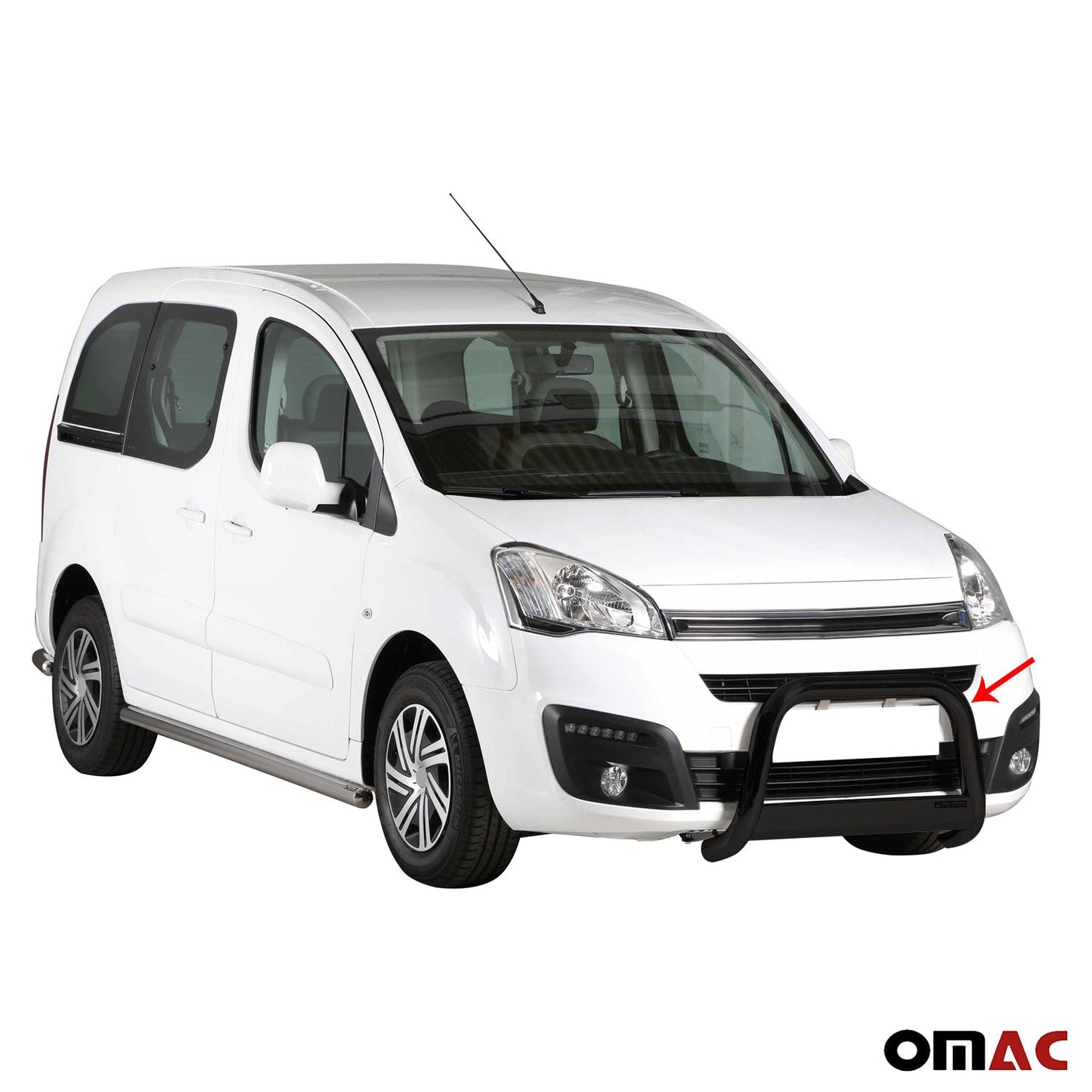 Bară de protecție/buton față pentru Citroen Berlingo 2015-2018 ø63mm oțel negru