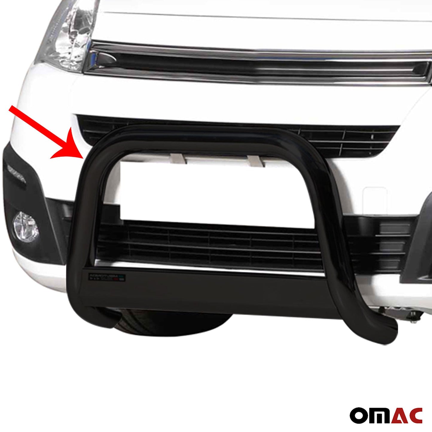 Bară de protecție/buton față pentru Citroen Berlingo 2015-2018 ø63mm oțel negru