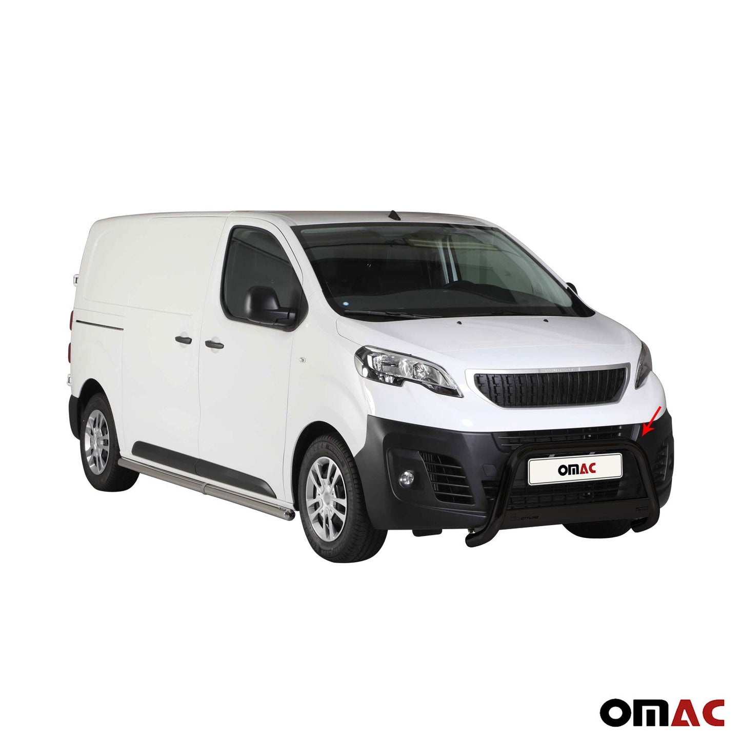 Bară de protecție/buton față pentru Peugeot Expert 2016-2025, ø63mm, oțel, negru