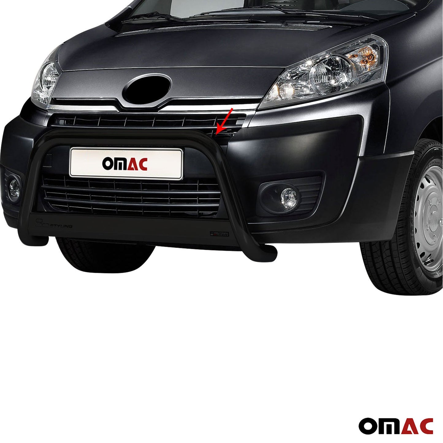 Bară de protecție/buton față pentru Toyota Proace 2013-2016 ø63mm oțel negru