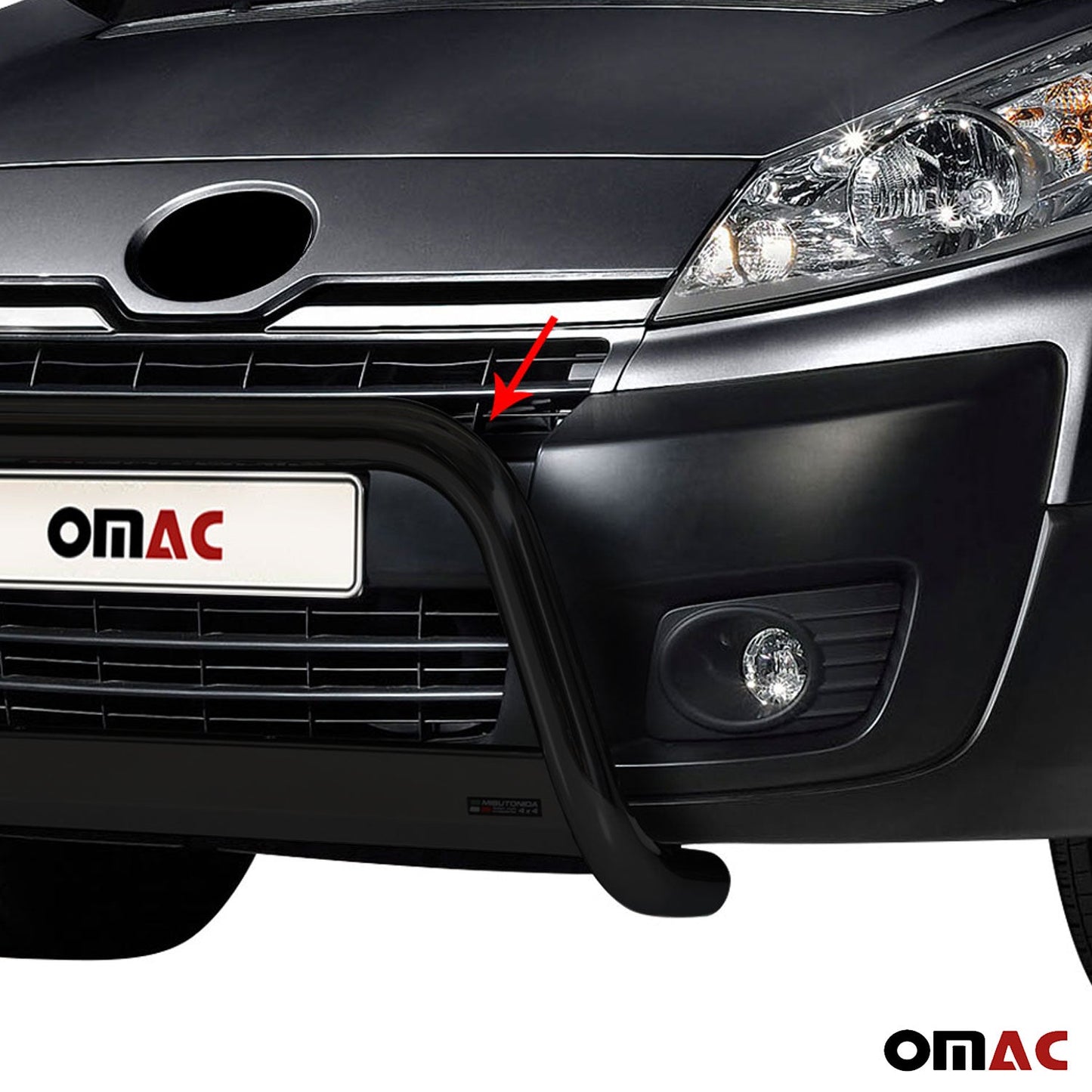 Bară de protecție/buton față pentru Toyota Proace 2013-2016 ø63mm oțel negru