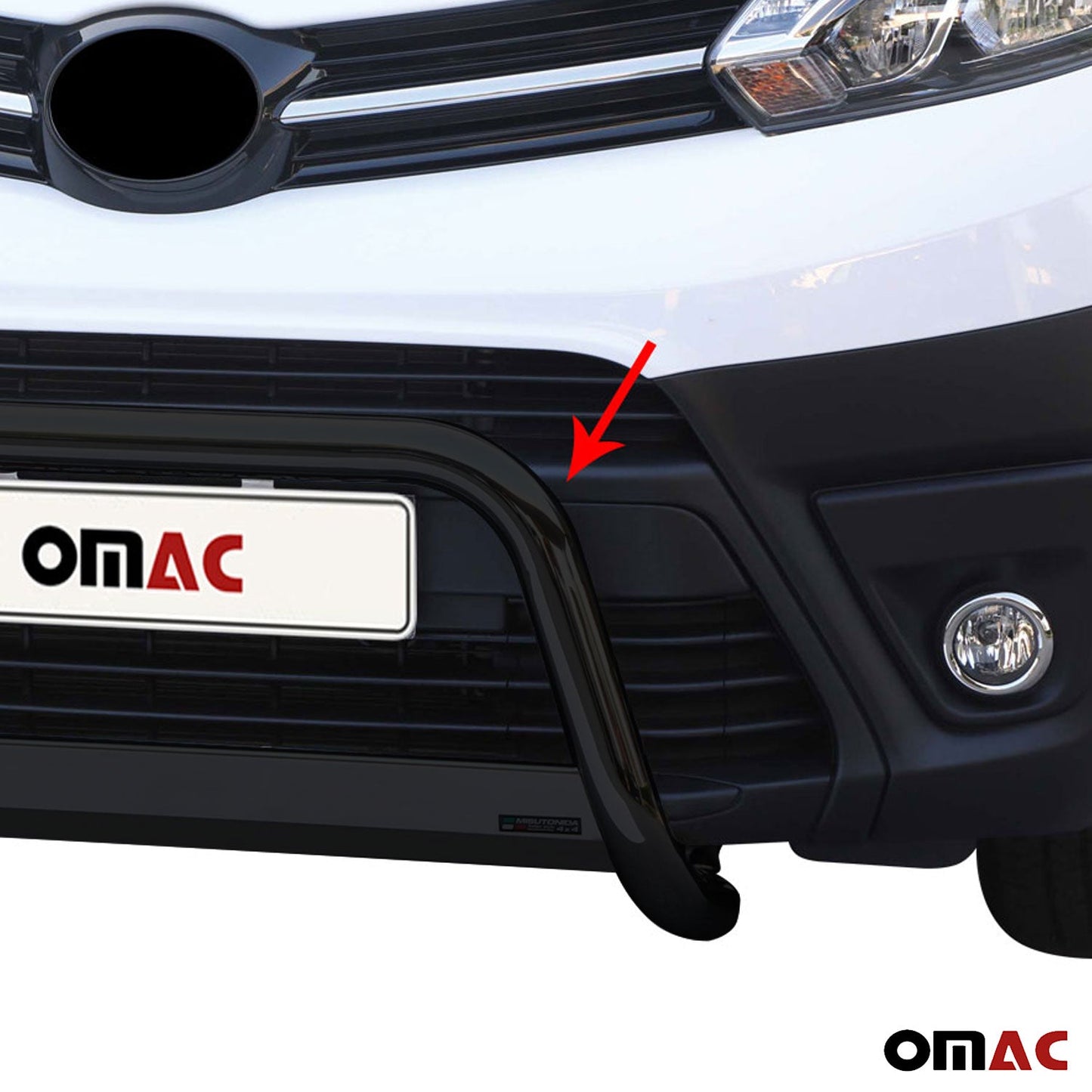 Bară de protecție/buton față pentru Toyota Proace Verso 2016-2019 ø63mm Negru