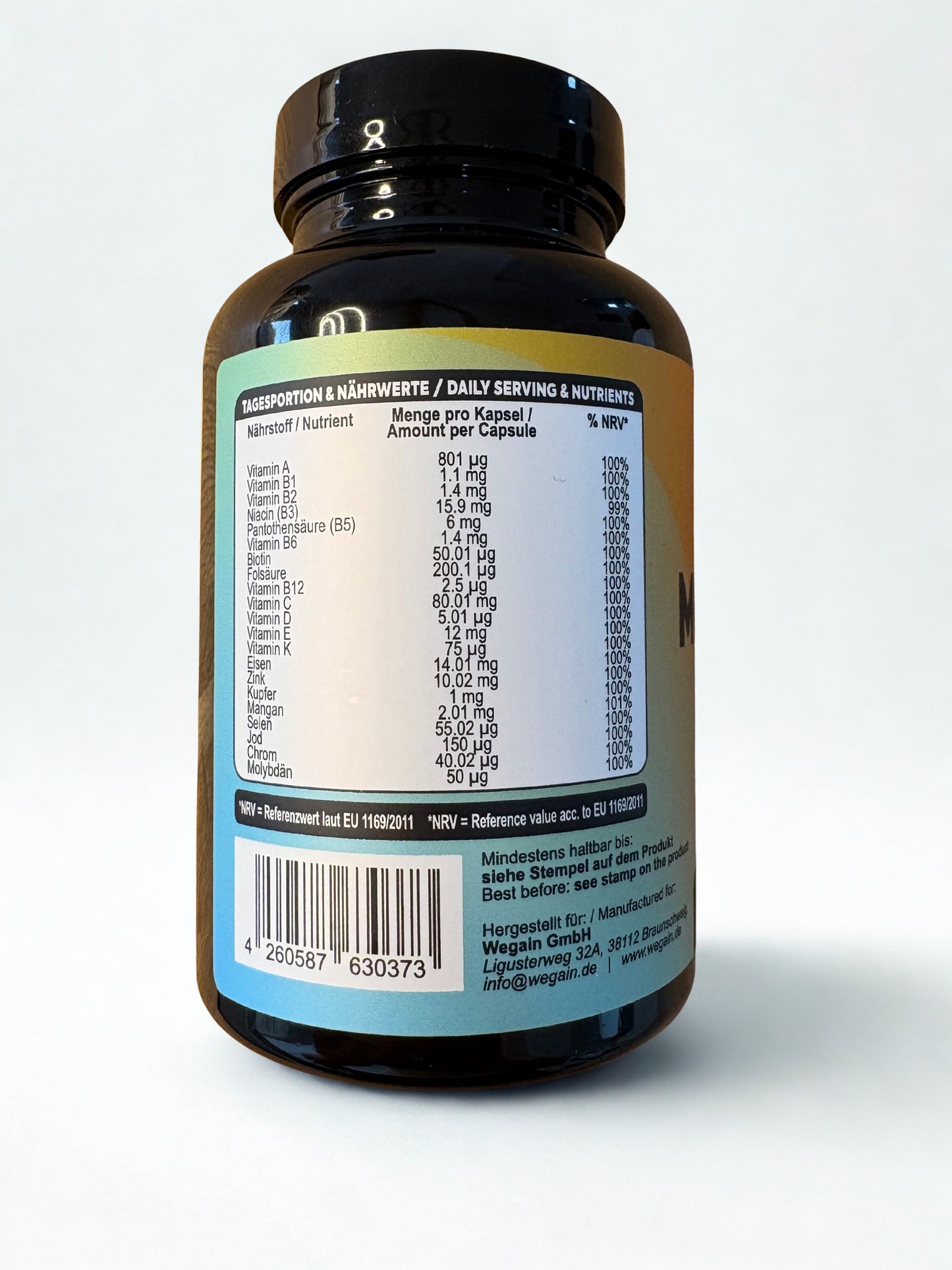 Complex multivitaminic WEGAIN cu 21 de nutrienți pentru sistemul imunitar - 90 de capsule doză mare