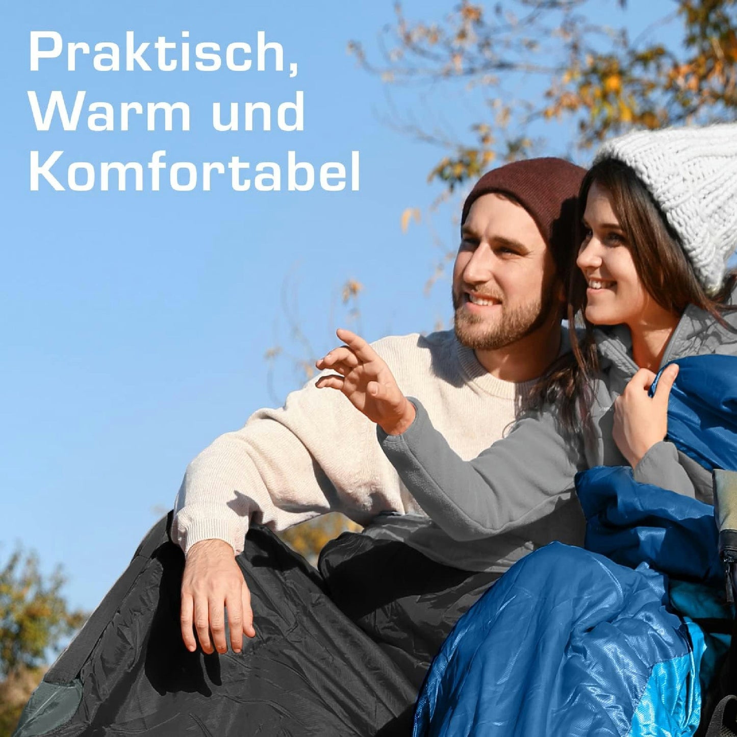 Active Era Schlafsack Rechteckig Wasserdicht - Kapazität 1 Person, Größe M