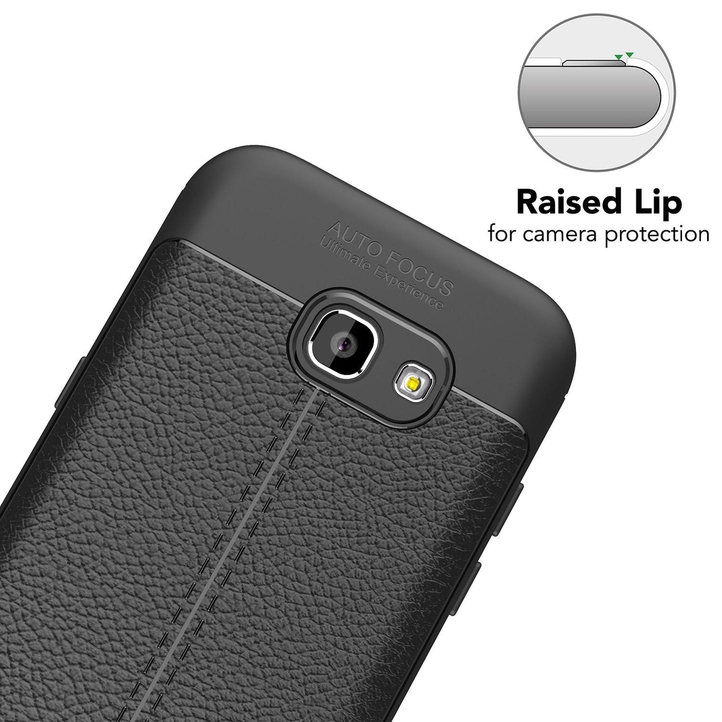 Samsung Galaxy A5 2017 Leder Look Handy Hülle von NALIA Silikon Case Cover Schutz