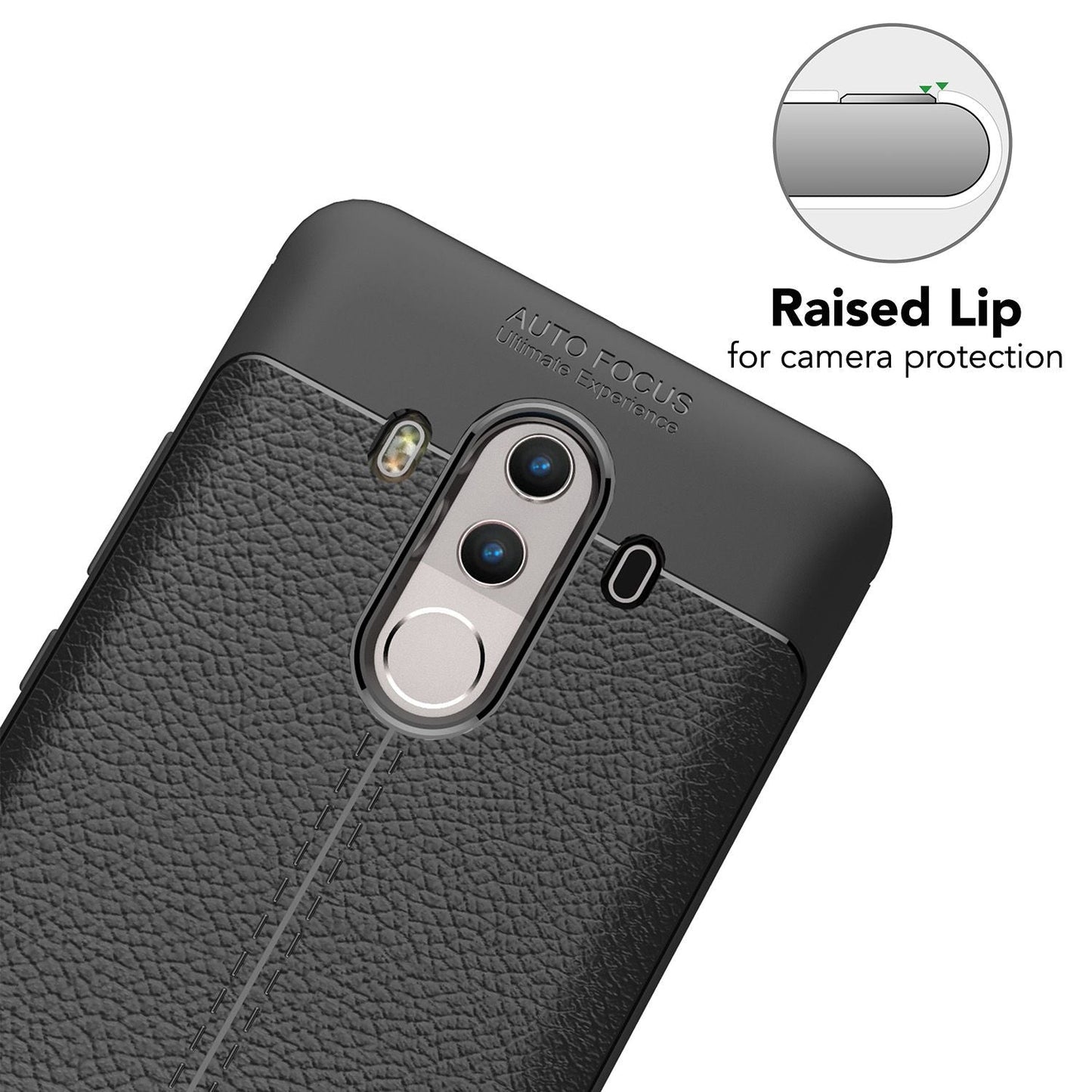Husă de telefon cu aspect de piele pentru Huawei Mate 10 Pro de la NALIA, husă de protecție din silicon