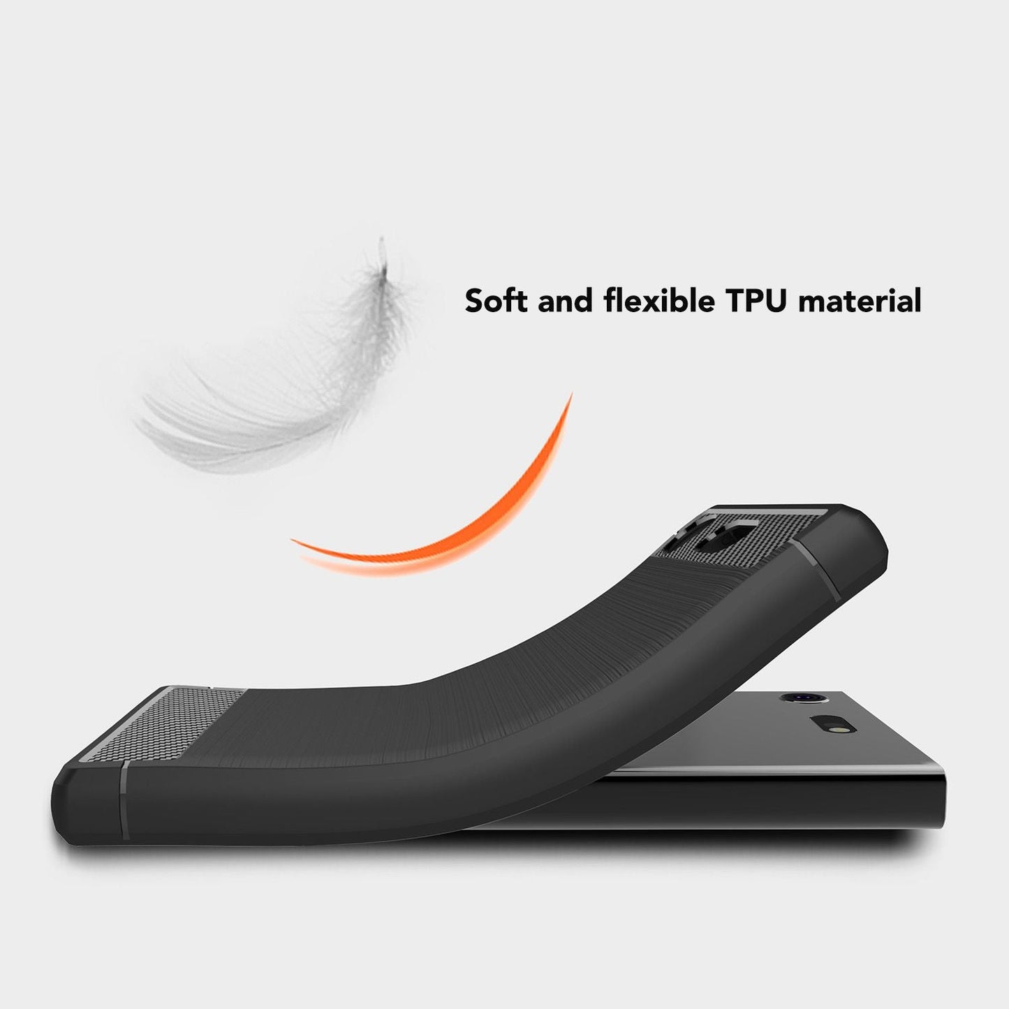 Carcasă de protecție subțire pentru Sony Xperia XZ1 Compact - Dimensiune XZ1 Compact, Material silicon TPU, Potrivire precisă