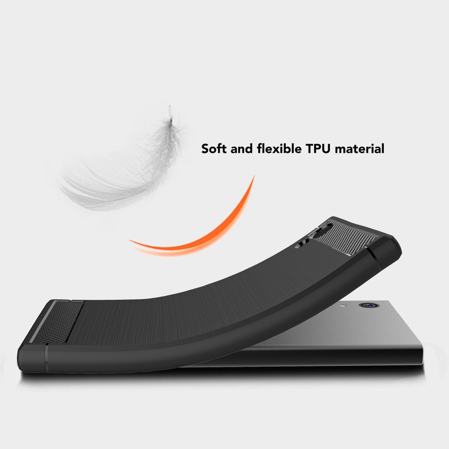 Husă de telefon Sony Xperia XA1 de la NALIA, silicon, protecție subțire din cauciuc