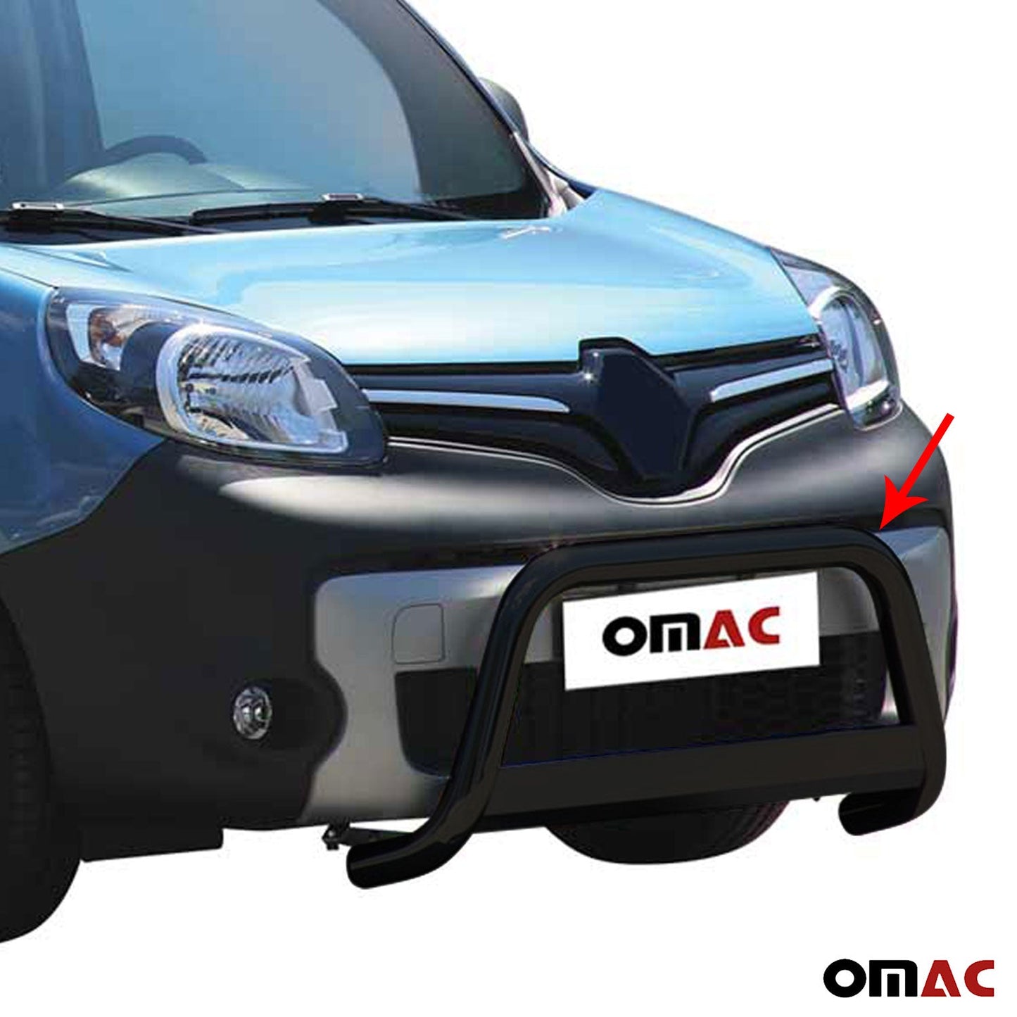 Bară de protecție/buton față pentru Renault Kangoo 2014-2021 ø63mm oțel negru