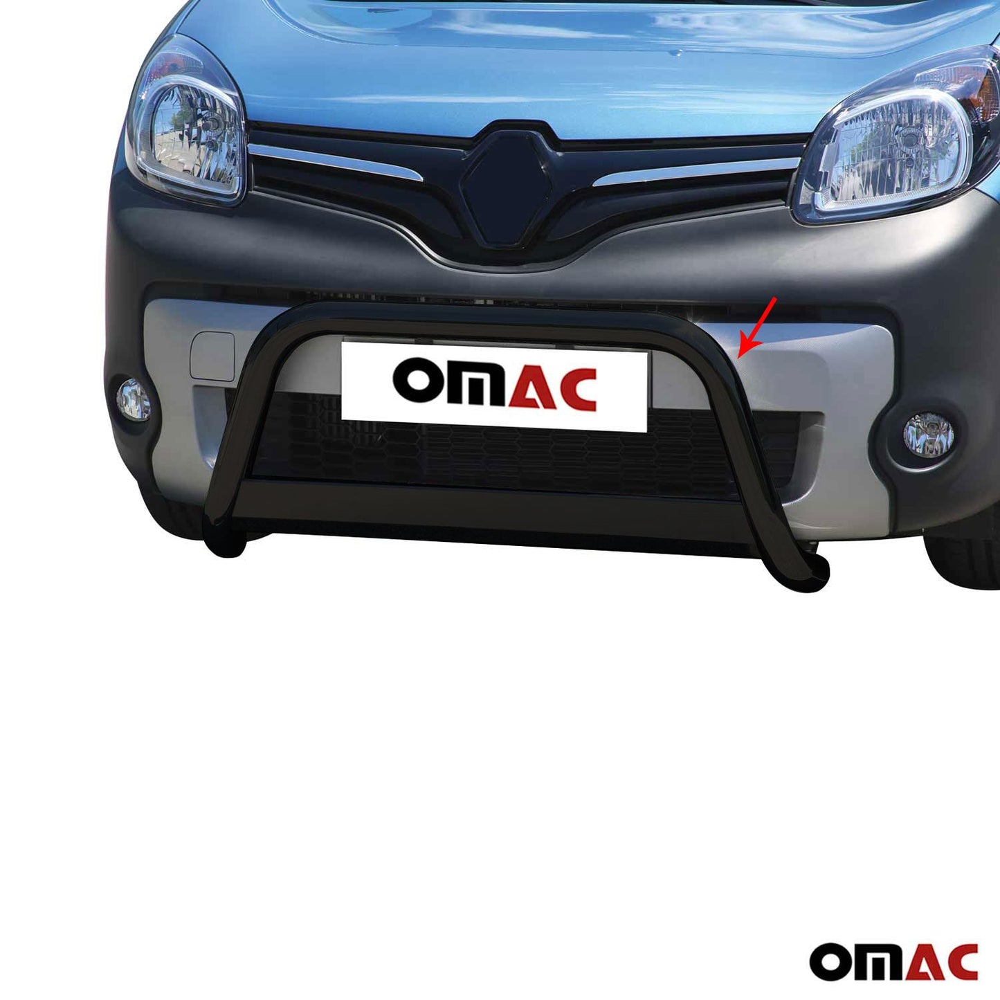 Bară de protecție/buton față pentru Renault Kangoo 2014-2021 ø63mm oțel negru