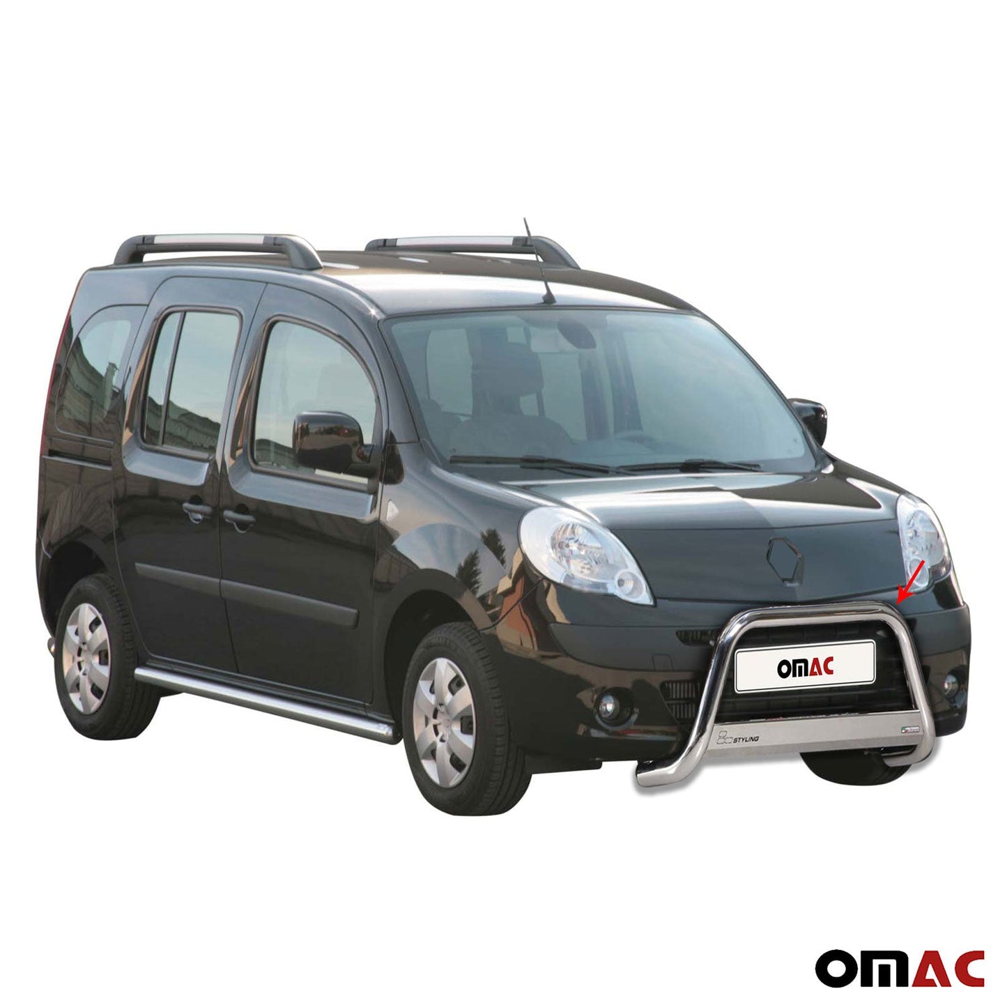 Frontbügel Frontschutzbügel für Renault Kangoo 2008-2013 ø63mm Stahl Silber