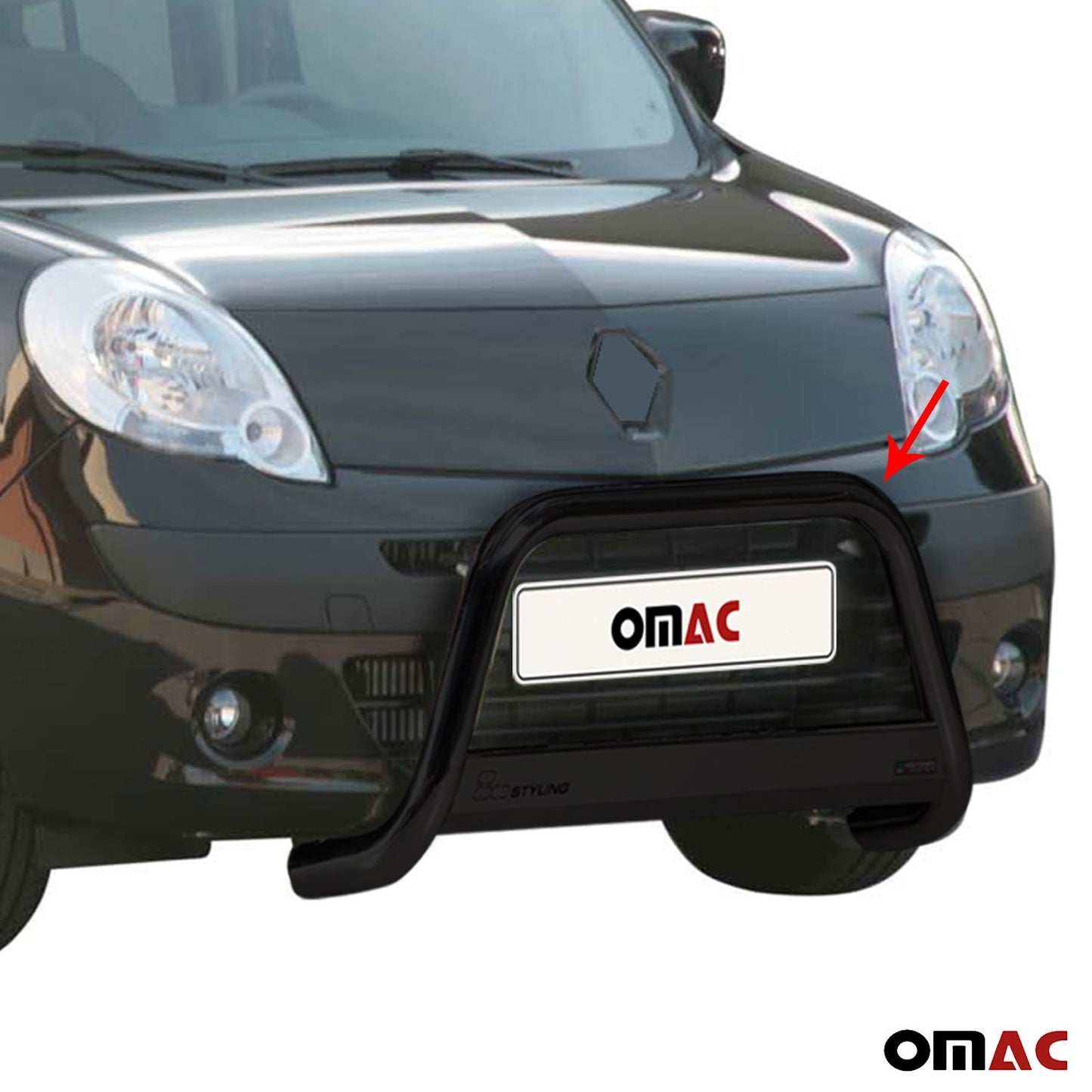 Frontbügel Frontschutzbügel für Renault Kangoo 2008-2013 ø63mm Stahl Schwarz