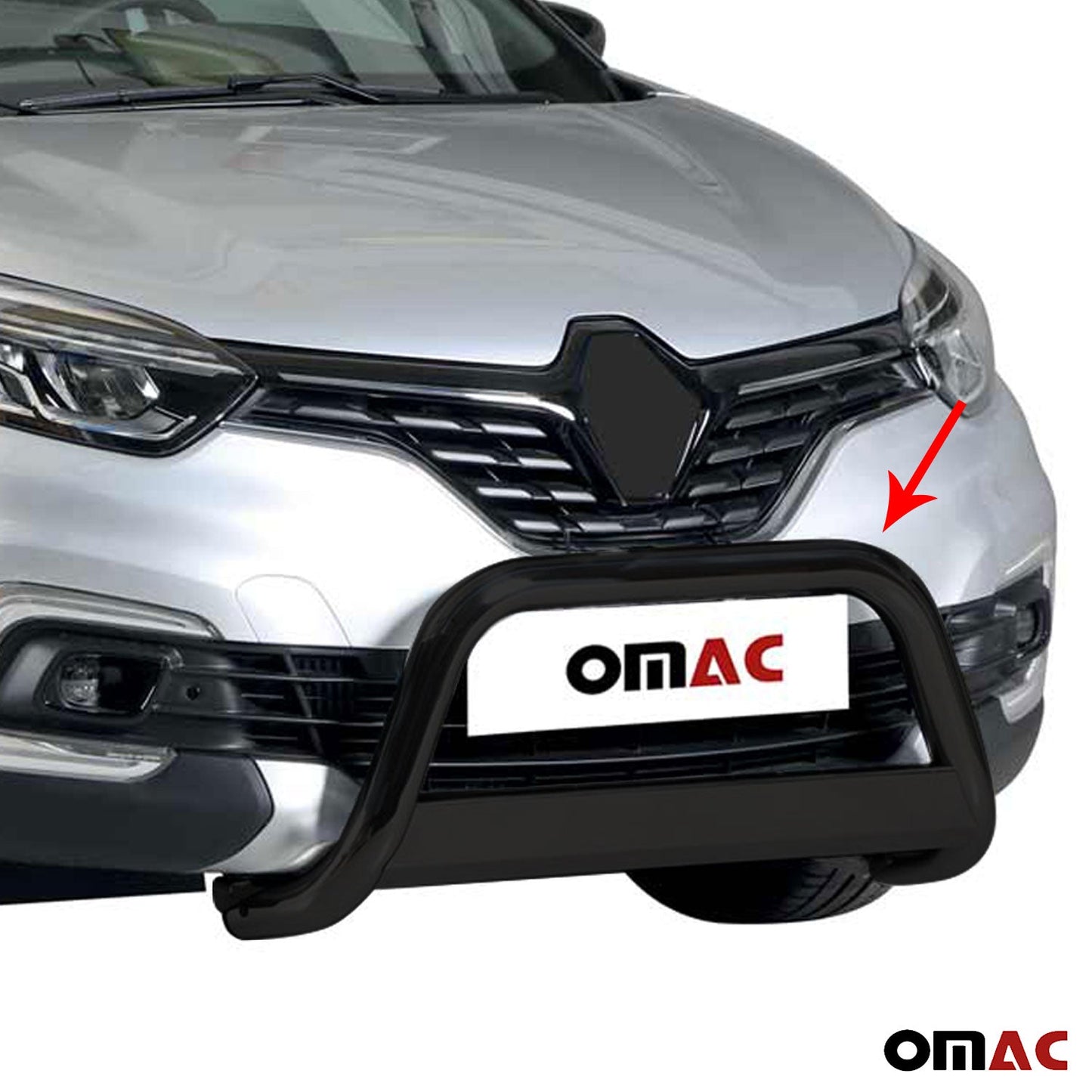 Frontbügel Frontschutzbügel für Renault Captur 2017-2019 ø63mm Stahl Schwarz