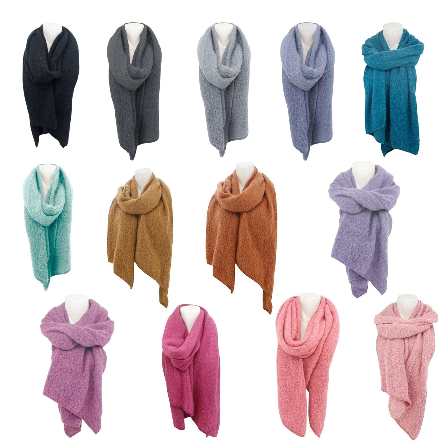 AlpacaLux Bouclé Trapez Alpaca Touch - Größe 200x40 Bouclé-Material