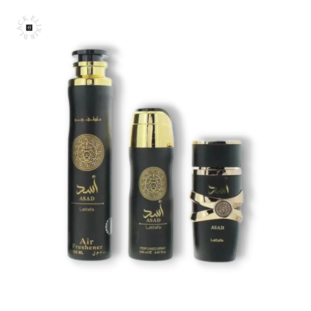 Lattafa Asad Set Langanhaltender Duft - 100 ml EDP, 200 ml Deo Spray