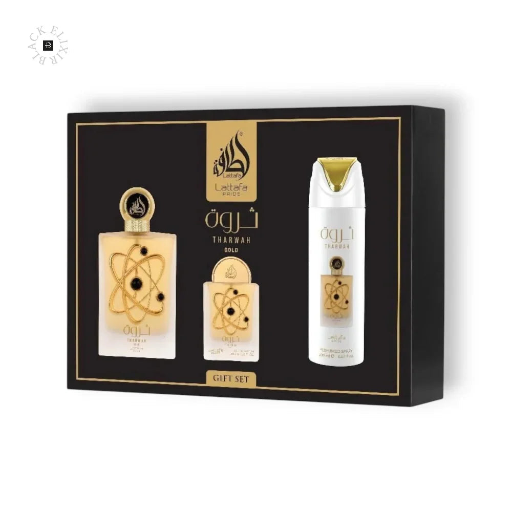 Lattafa Tharwah Gold Eau de Parfum Set