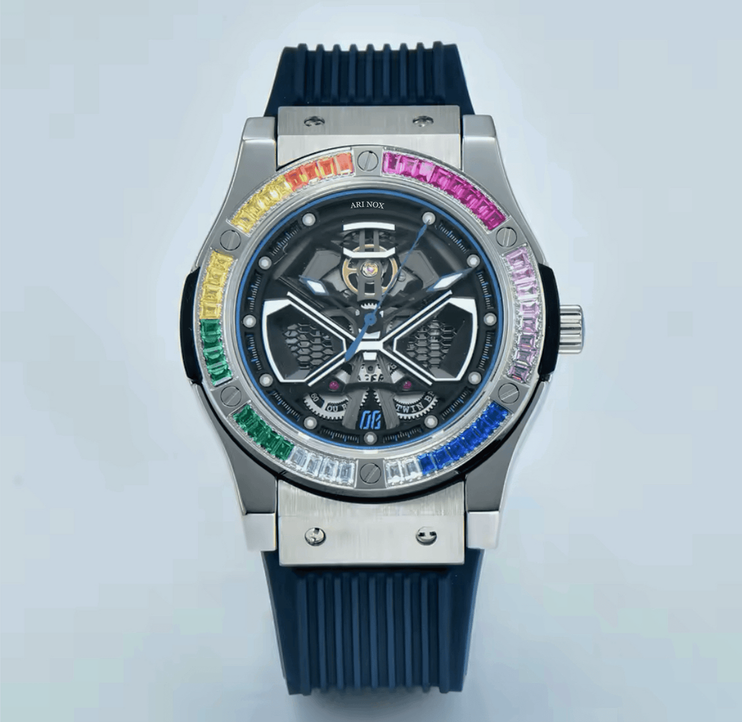 ARI NOX ,Knight sapphire glass Stainless Steel mechanical watch