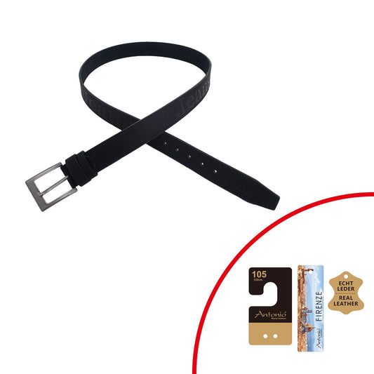 LuxLeder Gürtel Herren Schlichtes Echtleder - Breite 4 cm, PU